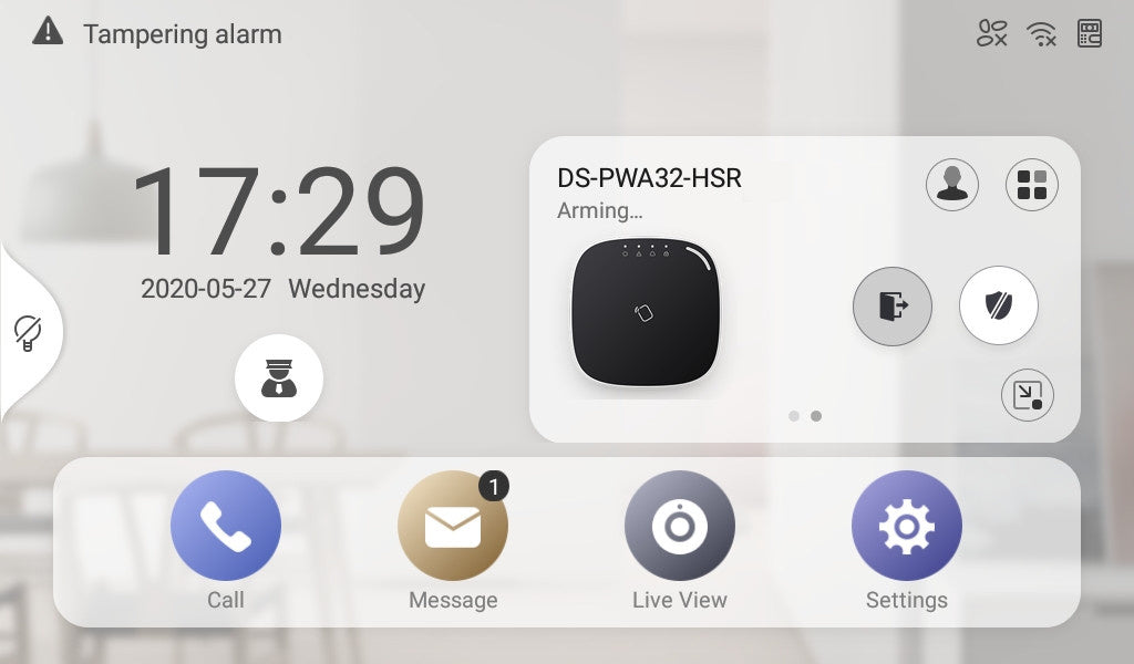 DS KH9310 WTE1 (B) 7-Inch Android PoE Indoor Station - Smart Home Security & Video Intercom System for Apartments, Offices & Gated Communities