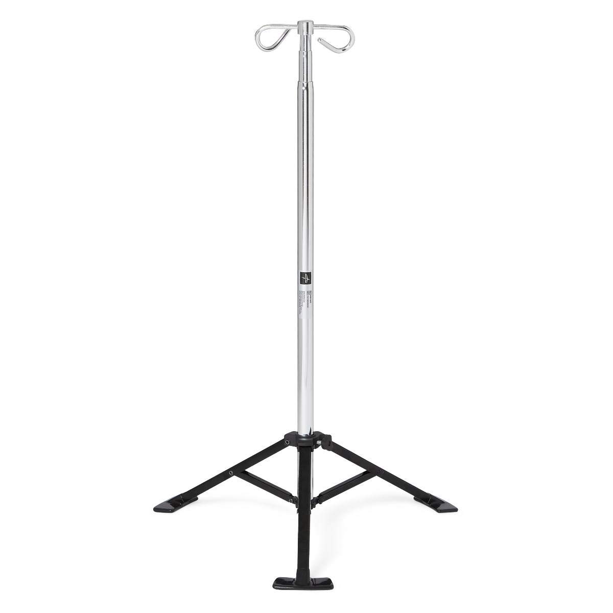 Medline Adjustable IV Pole for Home Healthcare - Sturdy & Portable IV Stand for Infusion Therapy, Hydration, and Medical Treatments - Perfect for Home Use, Hospitals, and Clinics