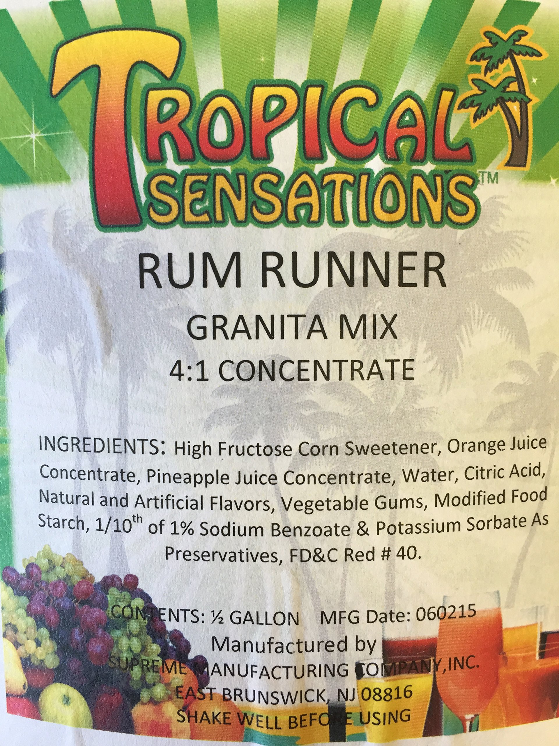 Premium Slushie Mix - Tropical Sensations Flavor (6 Pack, 64oz Each) | Perfect for Summer Parties, Poolside Drinks & Frozen Cocktails | Rum Runner Brand