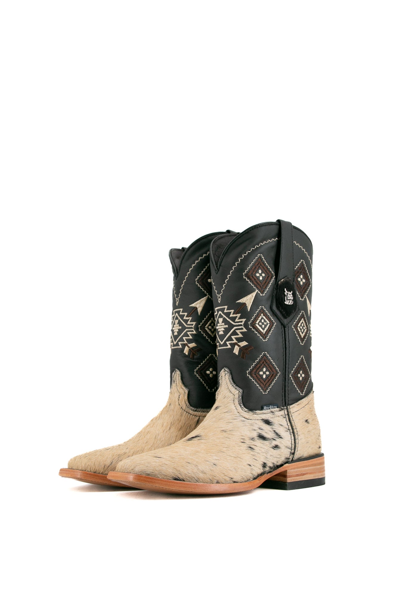 Authentic Men's Cowhide Square Toe Cowboy Boots - Size 6.5 - Western Style Boots for Rodeo, Country Dancing & Outdoor Adventures - MF10 Collection (Final Sale)
