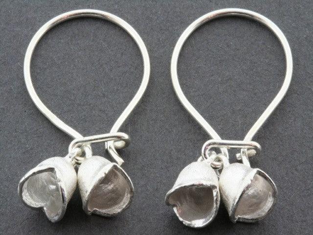 2 Pack Bell Pod Hoop Earrings - Dainty Boho Chic Jewelry for Women - Perfect for Parties, Weddings & Everyday Wear