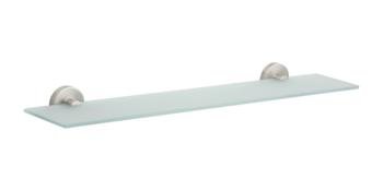 Phylrich DB100_015 24-Inch Tempered Glass Shelf - Durable Bathroom Shelf for Shower, Kitchen, or Living Room Storage