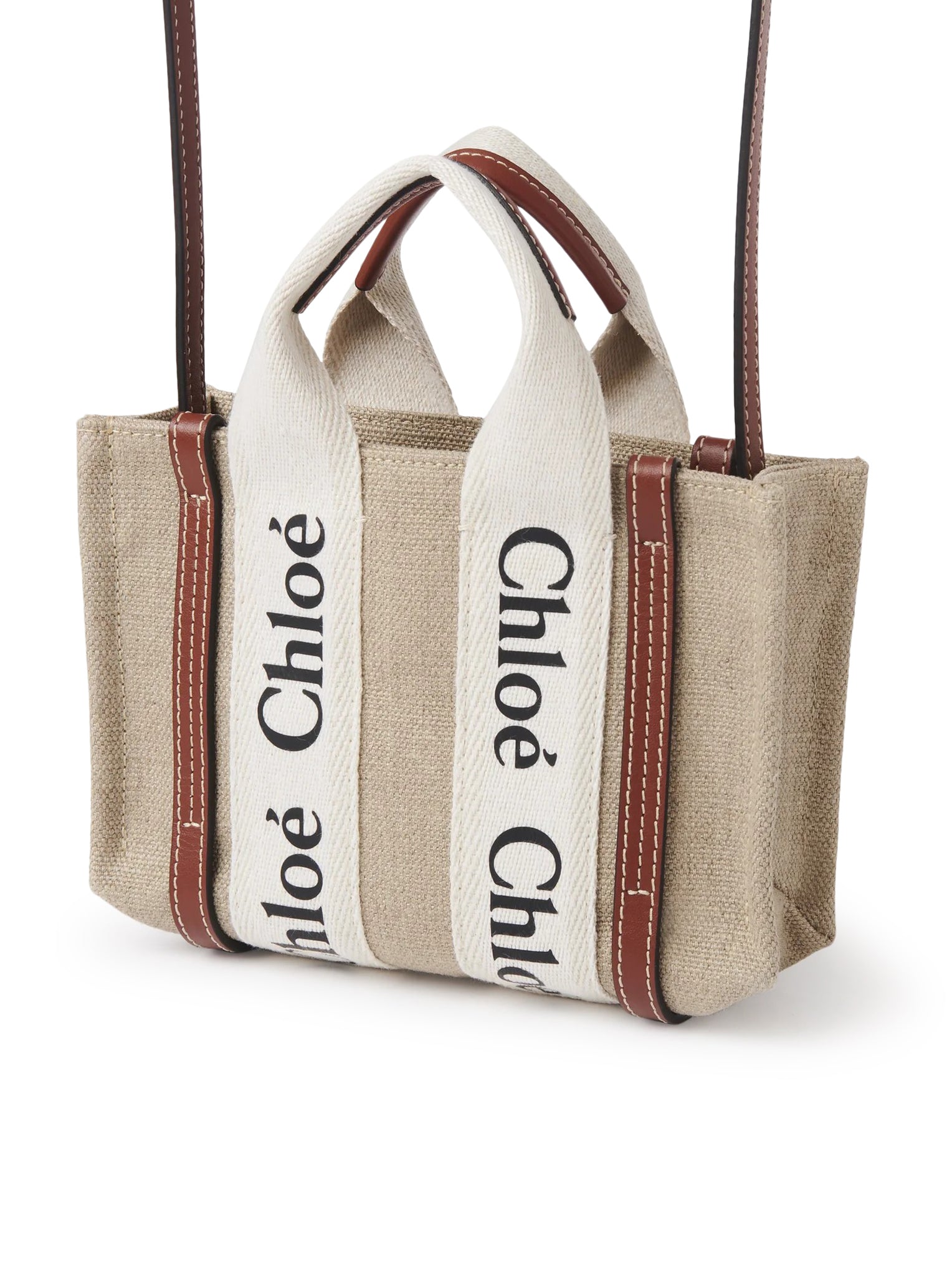 Stylish Mini Woody Linen Tote Bag for Women - Eco-Friendly Natural Cotton Handbag - Perfect for Beach, Shopping & Everyday Use