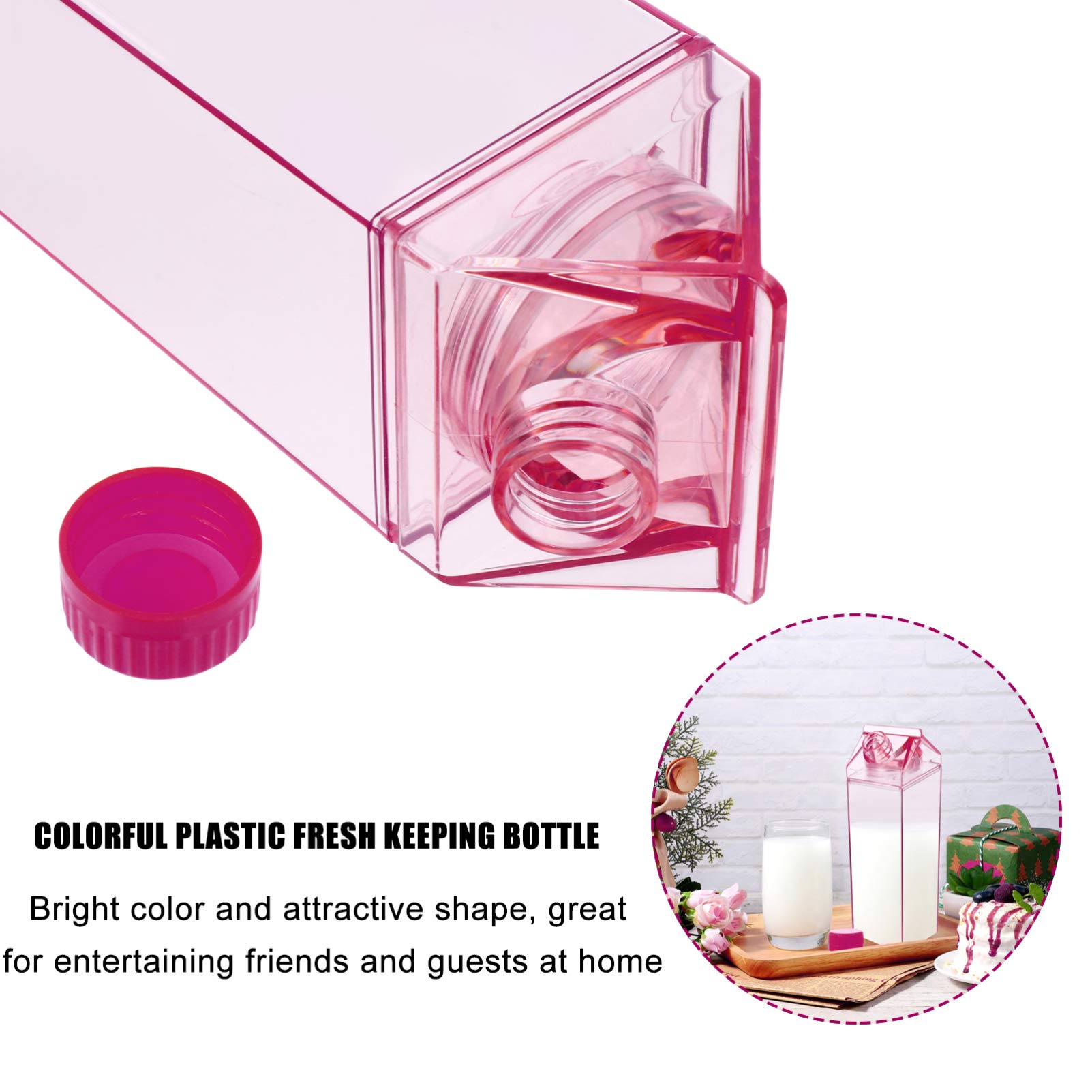 1pc 500ml Plastic Milk Bottle - Empty Storage Bottle for Juice, Water & Drinks | Reusable & Leak-Proof Container for Kitchen, Picnics & Baby Feeding
