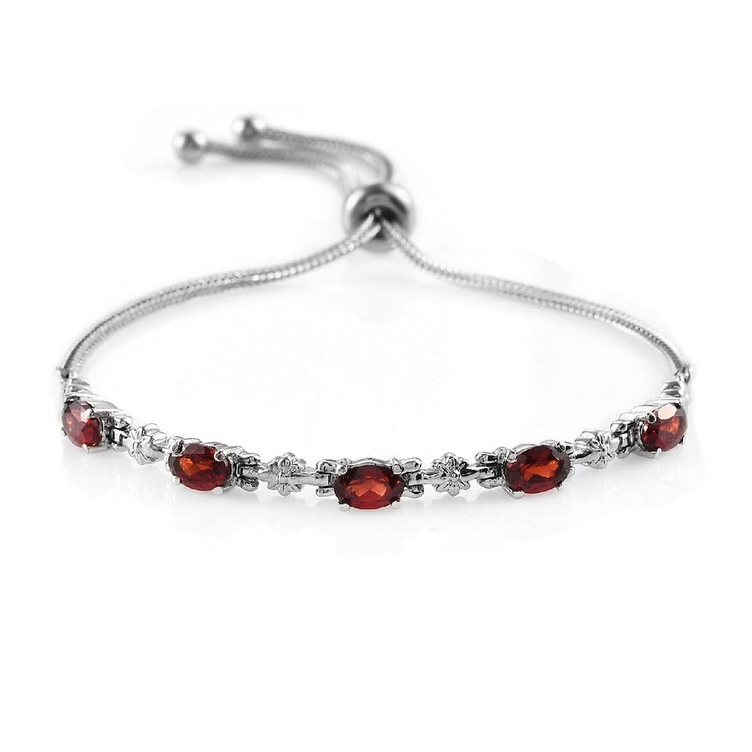Birthstone Bracelets for Women - Adjustable Charm Bolo Bracelet, Gemstone Jewelry for Engagement, Anniversary, Wedding & Birthday Gifts | Perfect for Everyday Wear, Special Occasions & Meaningful Gifting