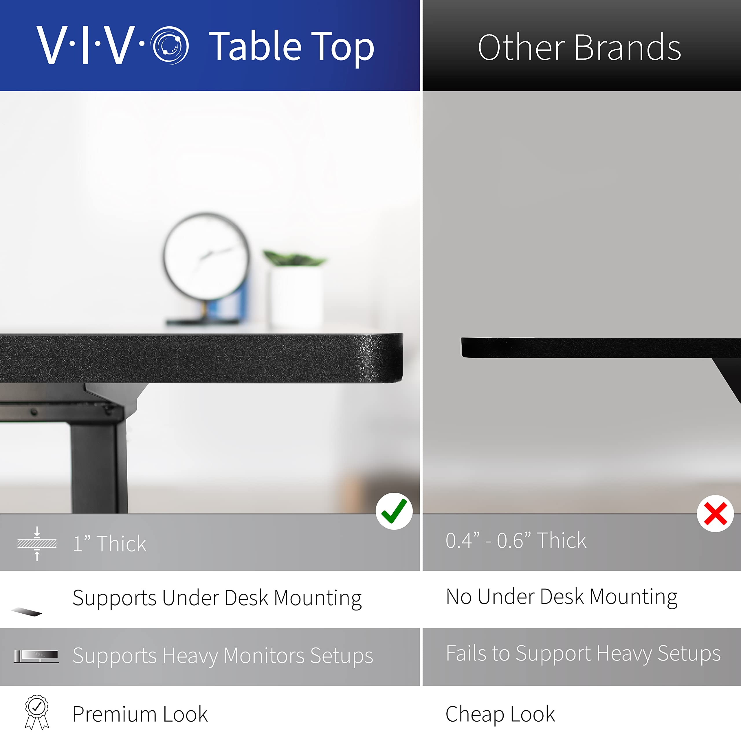 VIVO Electric 71 x 36 Inch Adjustable Height Standing Desk with Dual Motor & Memory Controller, Light Wood Top & Black Frame (DESK-KIT-2B7C-36) - Perfect for Home Office, Gaming Setup, and Workspace Ergonomics