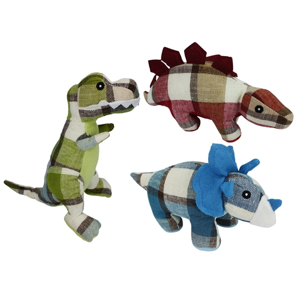 Plaidosaurus Soft Dog Toy - Cute & Durable Plush Dinosaur for Dogs - Perfect for Chewing, Cuddling & Playtime at Home or Outdoors