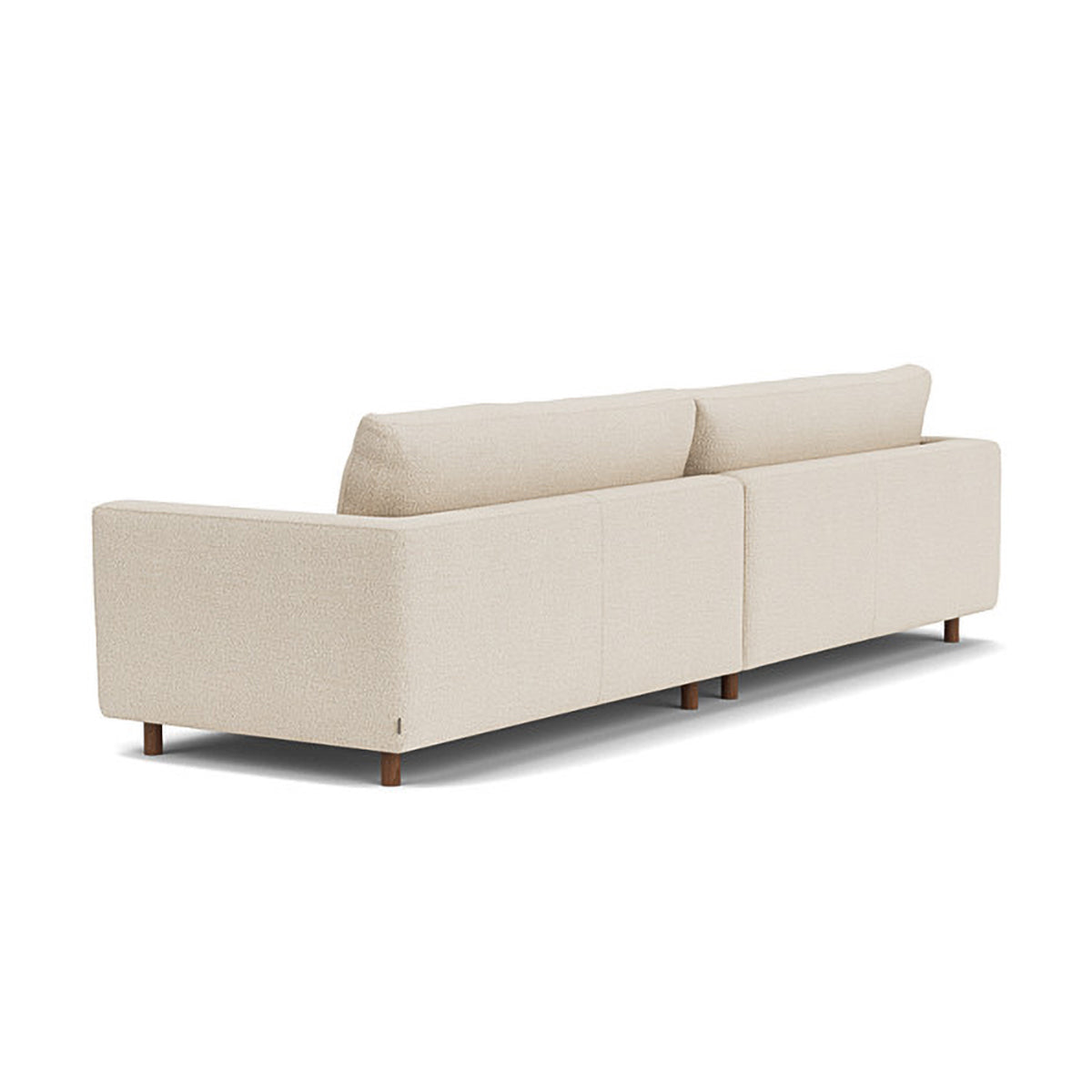Modern Dylan Boucle 4-Seater Sofa - Soft Chenille Fabric Sectional Couch for Living Room, Lounge & Family Room - Comfortable Mid-Century Style Sofa for Home Decor