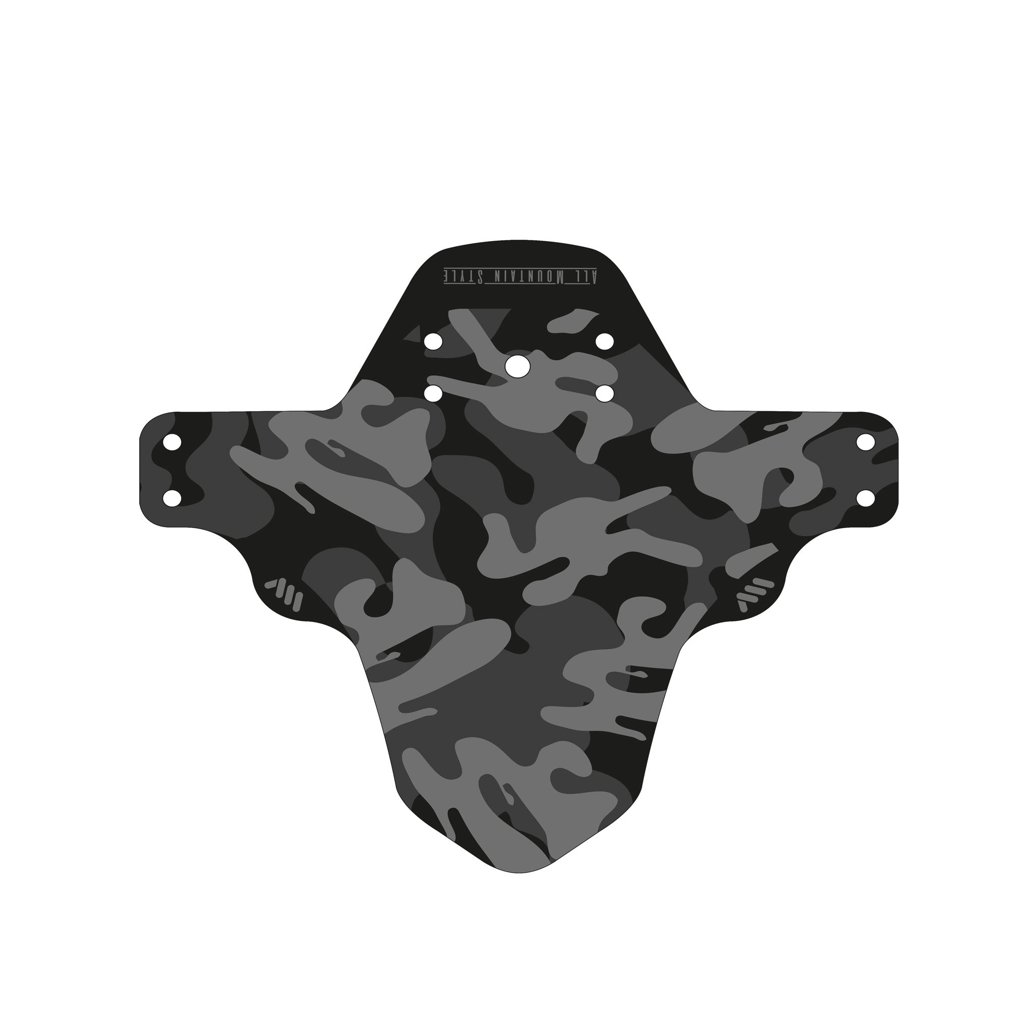 All Mountain Style Mud Guard - Camouflage & Black - Durable Bike & ATV Mud Flap for Off-Road Adventures & Outdoor Protection