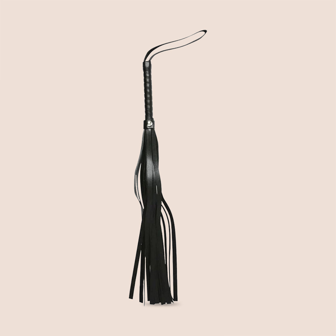 Sex & Mischief S&M Starter Kit - Satin Blindfold, Furry Handcuffs & Flogger for Couples | BDSM Bondage Gear for Sensual Play & Spicing Up Relationships