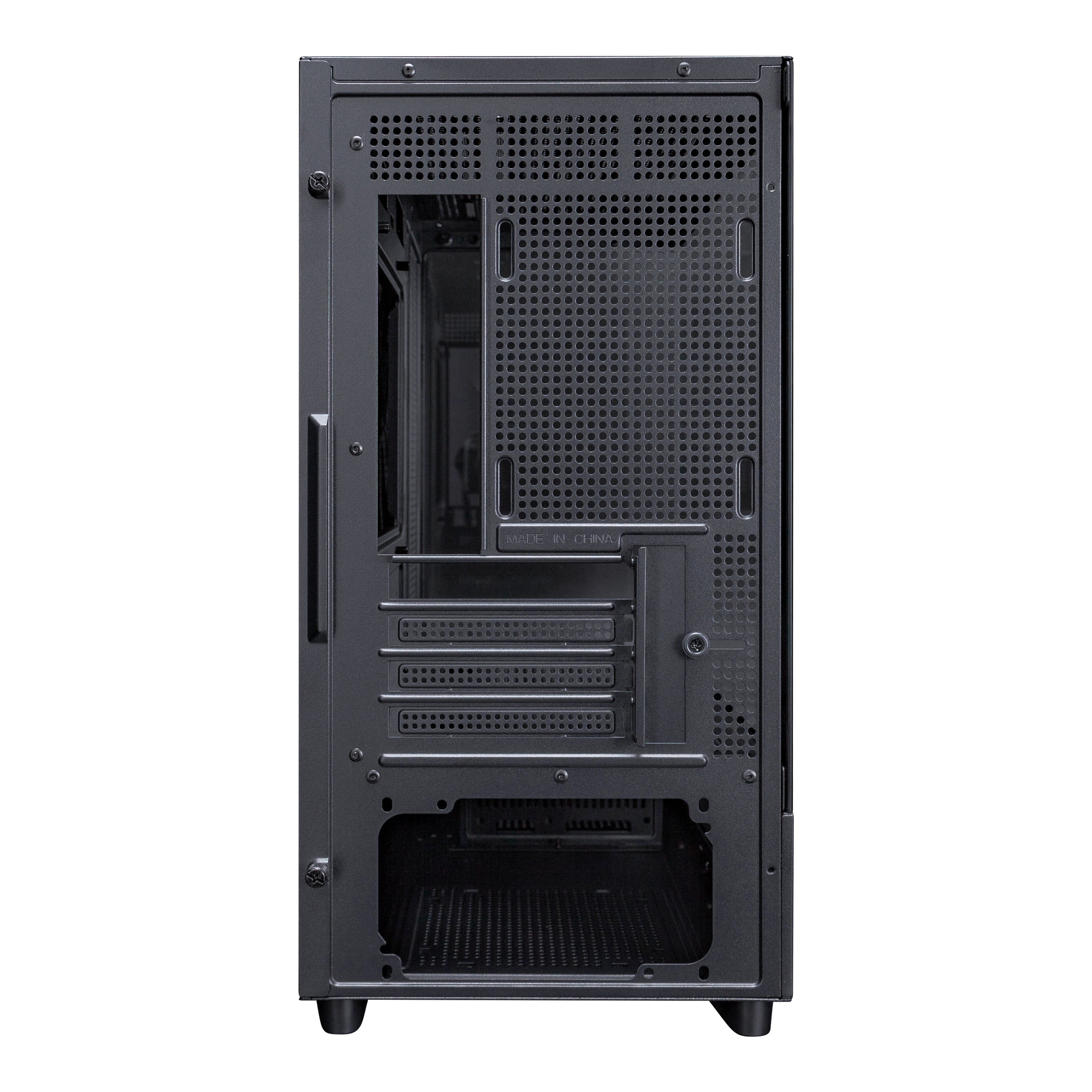 1st Player Mi5 M ATX ITX PC Gaming Case - Compact Mid Tower Computer Case for Gaming PC Build, Black | Perfect for Small Spaces & LAN Parties
