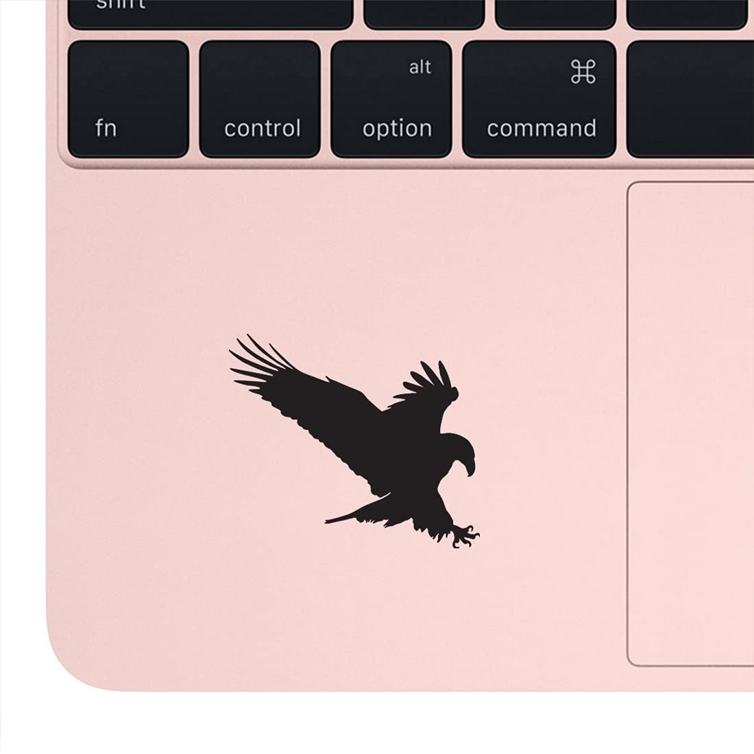 Premium Waterproof Vinyl Decal Stickers - Eagle Wildlife Animal Design (Black, Set of 2) for Laptop, Phone, Helmet, Car Bumper, Mug, Cup, Door & Wall Decoration | Durable Outdoor & Indoor Adhesive Stickers for DIY Projects & Personalization