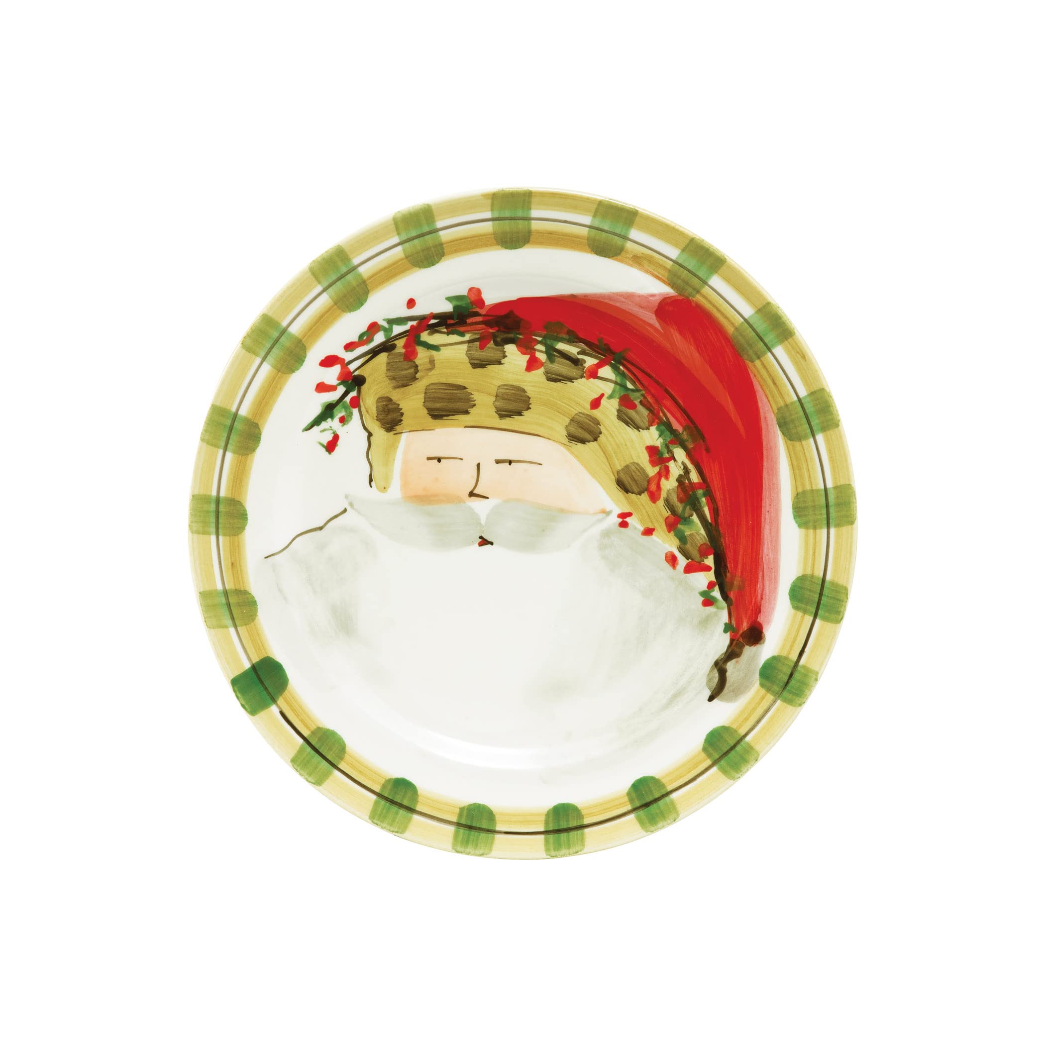 Vietri Old St. Nick Assorted Round Salad Plates 8.5