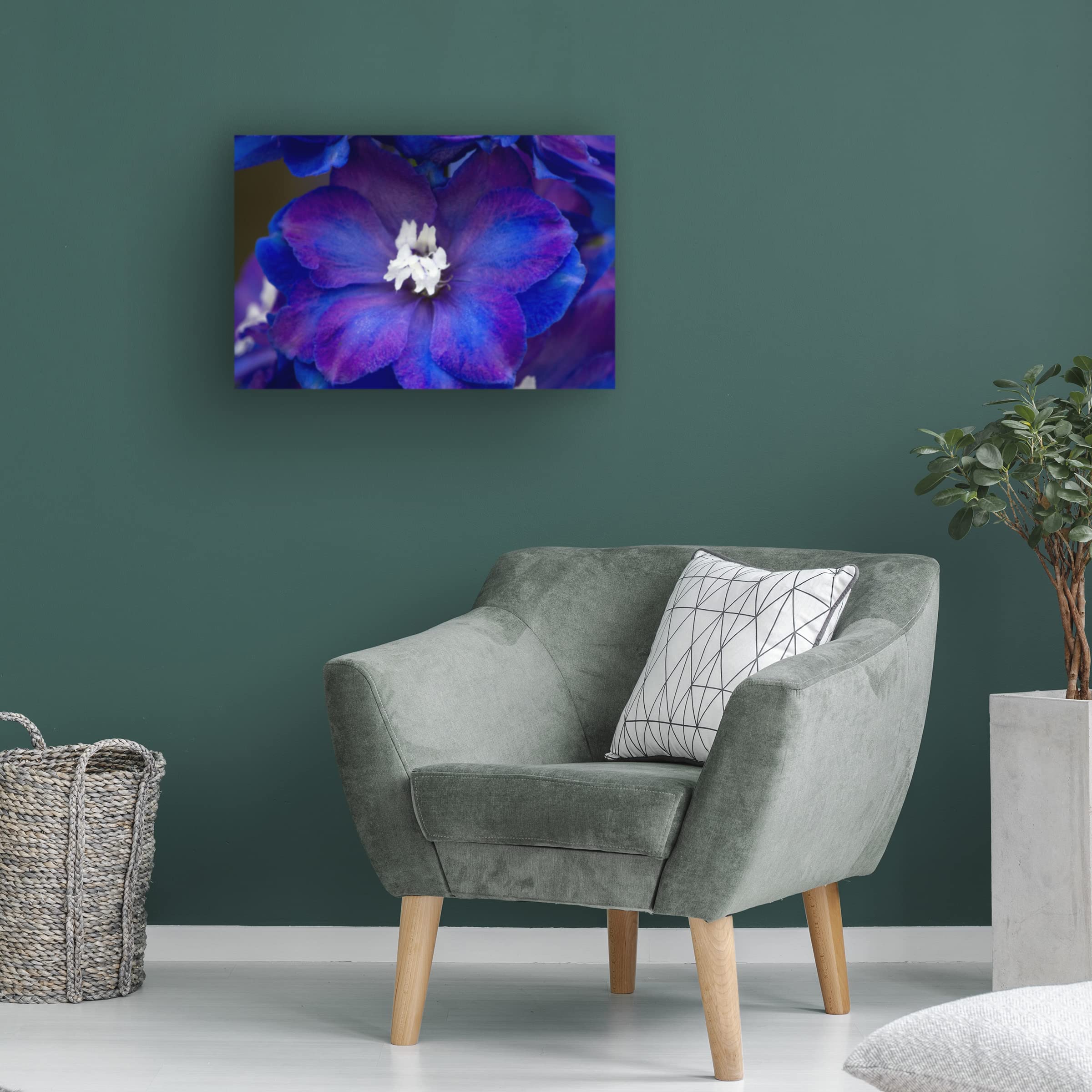 Claudia Gerke 'Purple Eyes' Canvas Art Print - Modern Abstract Wall Decor for Living Room, Bedroom & Office | Trademark Fine Art Collection