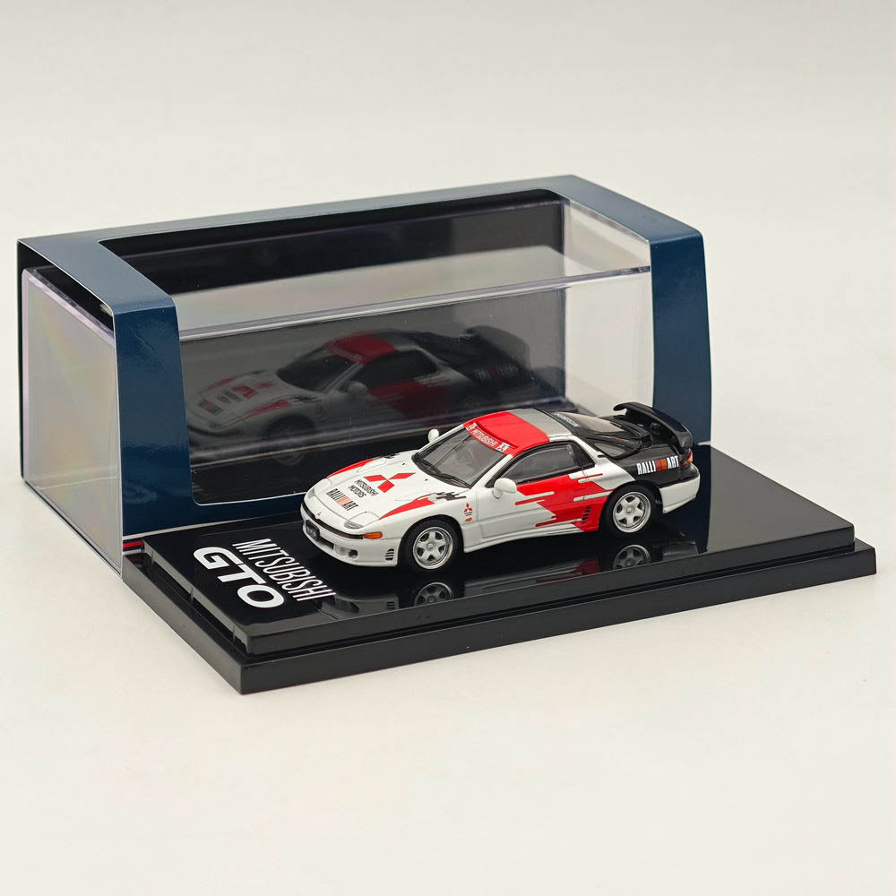 1/64 Scale Mitsubishi GTO Twin Turbo Ralliart White Diecast Model Car - Collectible Japanese Sports Car for Display & Racing Enthusiasts