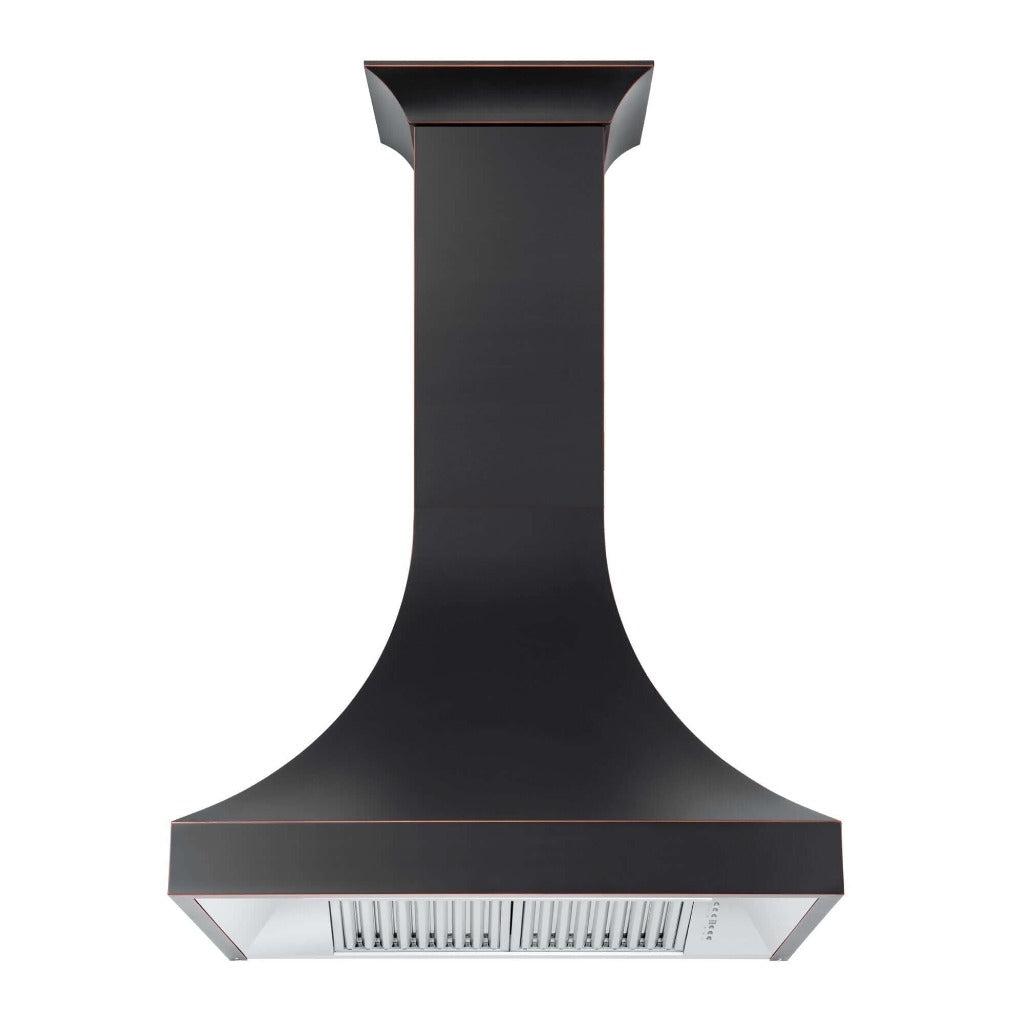 ZLINE 8632B Designer Series Oil Rubbed Bronze Wall Mount Range Hood - 36 Inch Kitchen Vent Hood with Powerful CFM for Modern Home Cooking