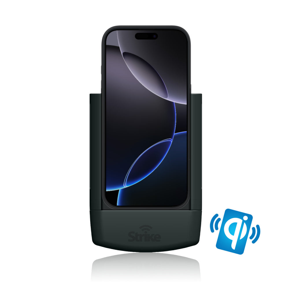 iPhone 16 Pro Max Wireless Car Charger Mount - Fast Qi Charging Stand for Apple iPhone Cases | Perfect for Commuting & Road Trips
