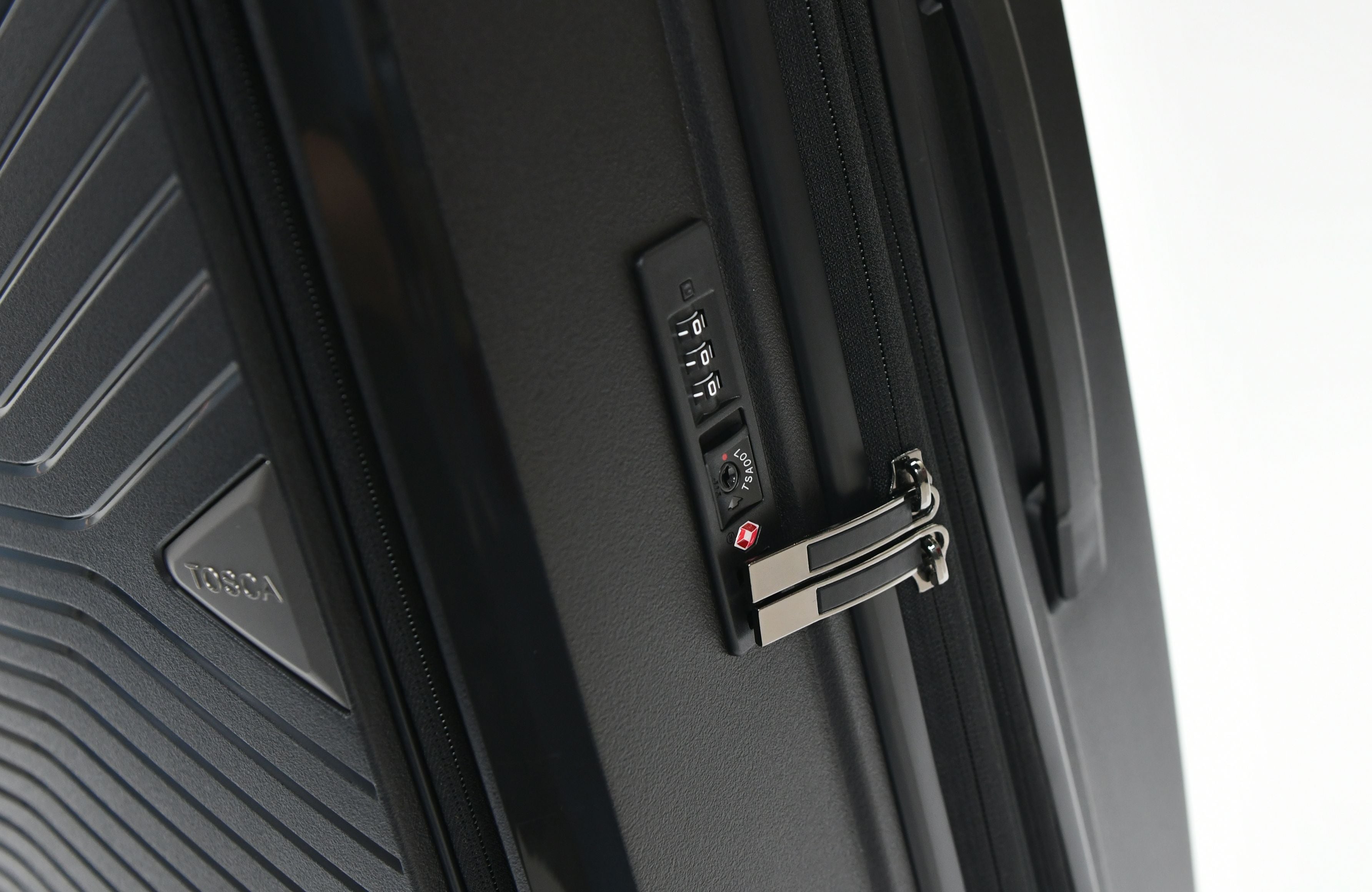 Tosca Space X 25in Medium Dual Opening Suitcase - Black Luggage for Travel & Business Trips | Carry-On & Check-In Friendly