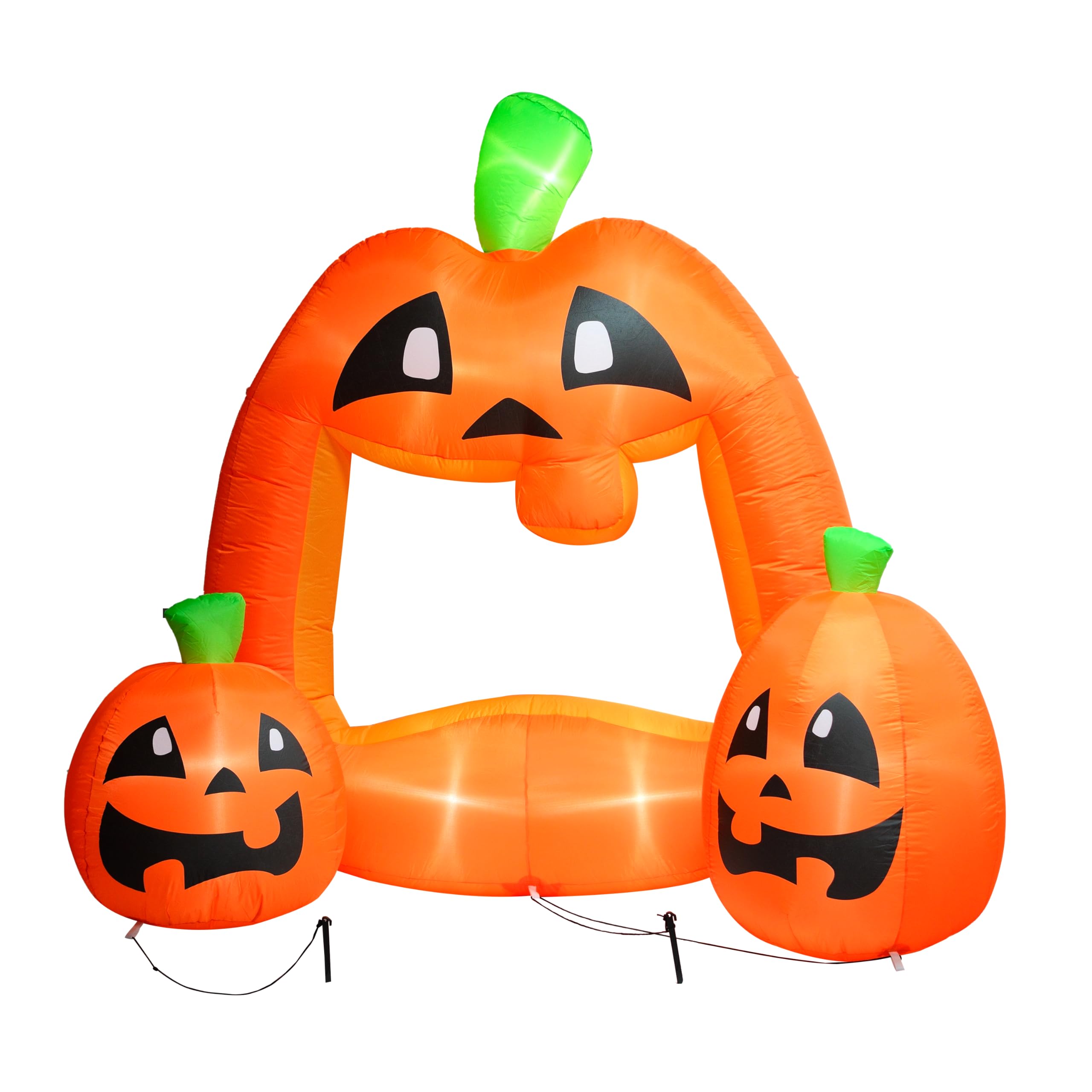 **7ft Halloween Inflatable Pumpkin Photo Booth – LED Outdoor Yard Decor for Halloween Parties, Trick or Treat, and Spooky Backyard Displays**