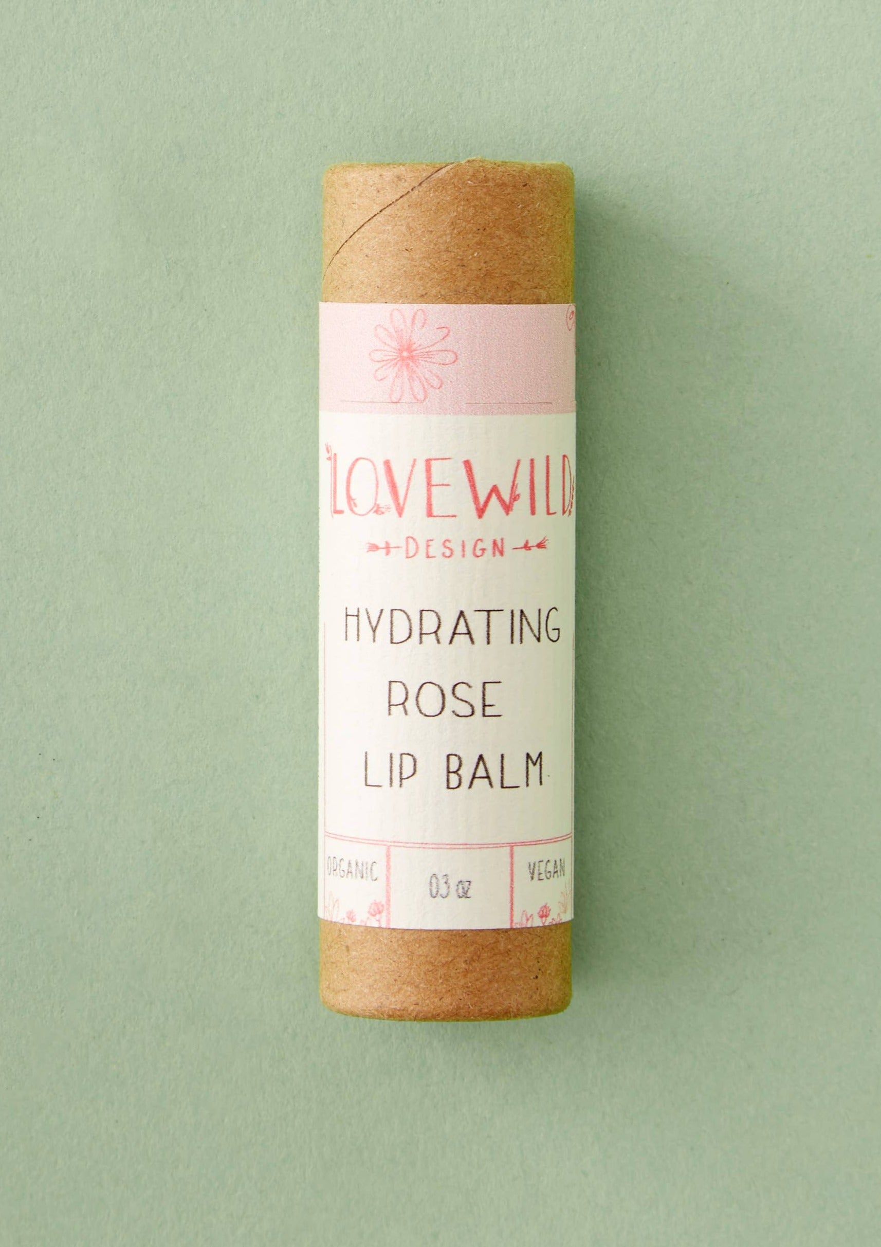 Natural Rose Petal Lip Balm - Moisturizing & Nourishing for Dry Lips - Perfect for Daily Use, Travel & Gifts