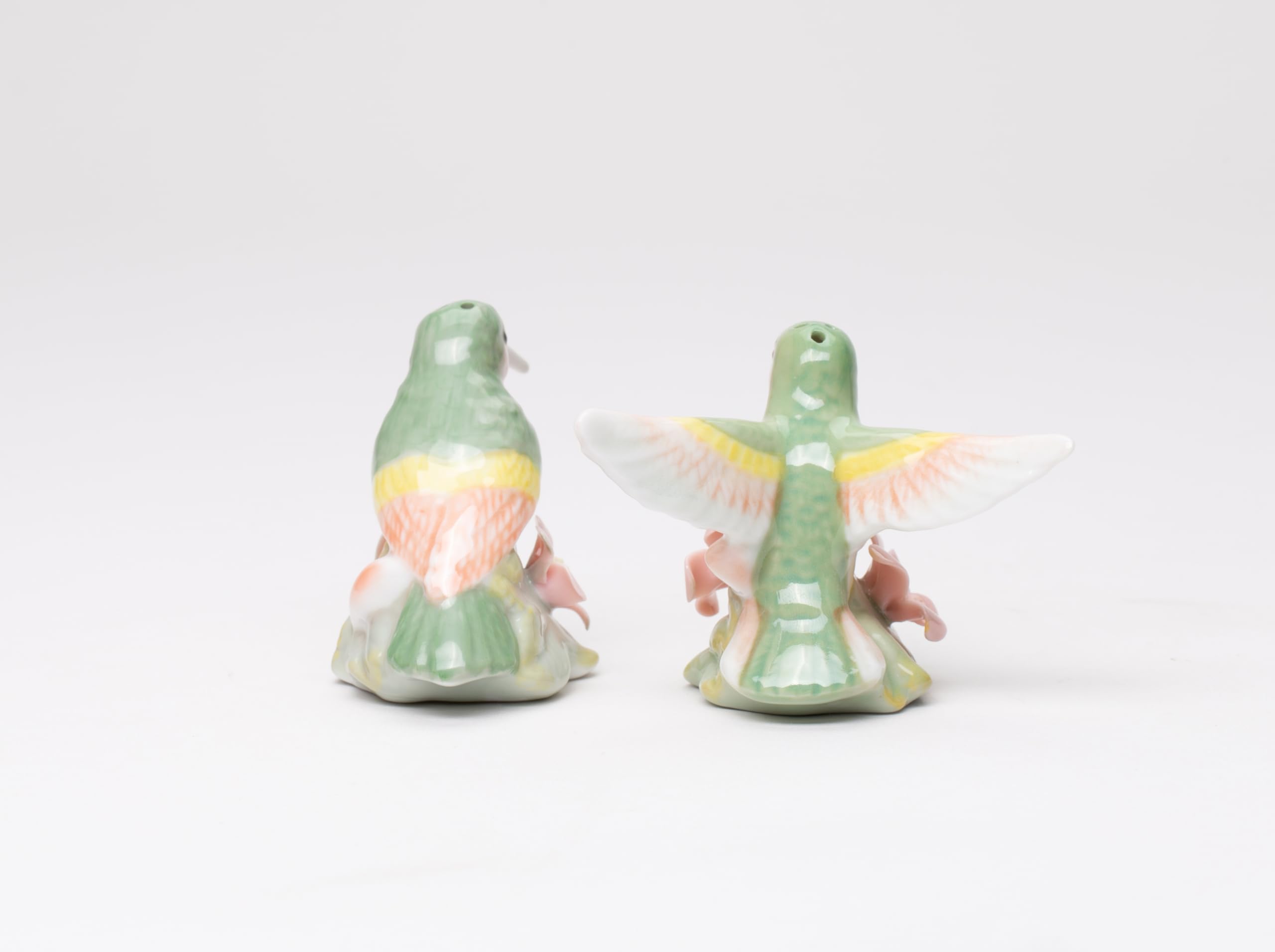 Hummingbird Salt and Pepper Shakers Set - Elegant Ceramic Bird-Shaped Spice Dispensers for Kitchen & Dining Table Decor | Perfect for Home, Restaurant, and Gift Giving