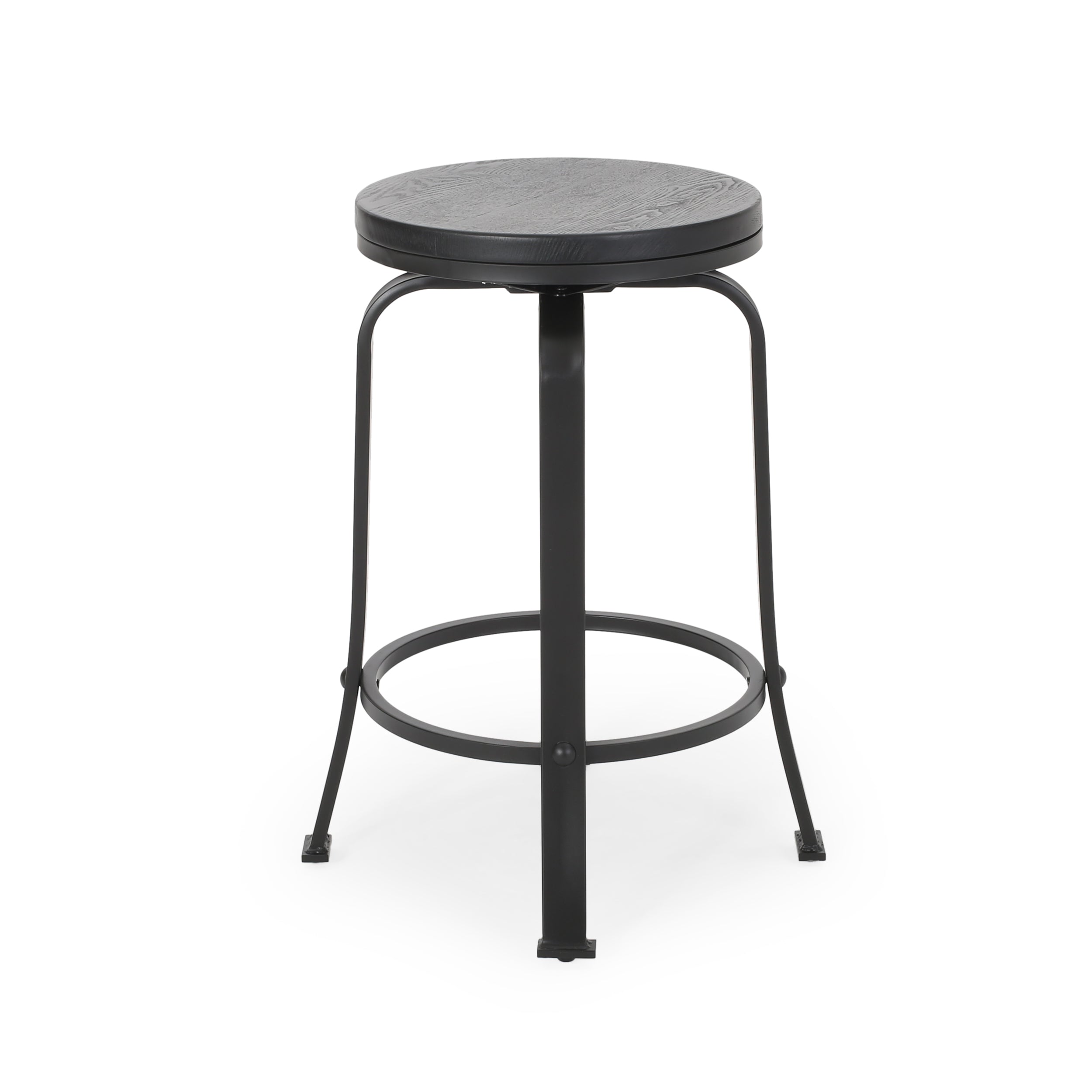 2-Piece Counter Stool Set - Modern Bar Stools for Kitchen Island, Breakfast Bar & Dining - Adjustable Height & Comfortable Seating