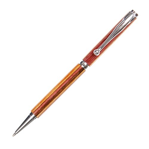 Lanier Pens Slimline Twist Pen in Rhodium Finish with Desert Camo Design - Premium Ballpoint Pen for Office, Business Gifts & Everyday Writing