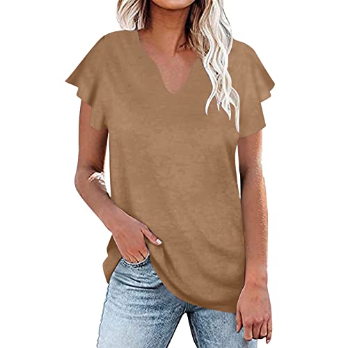 Women's Summer Tops - Casual Lace Crochet Short Sleeve Blouse with Floral Print, Crewneck Tunic Top for Women | Perfect for Beach Outings, Date Nights & Summer Vacations