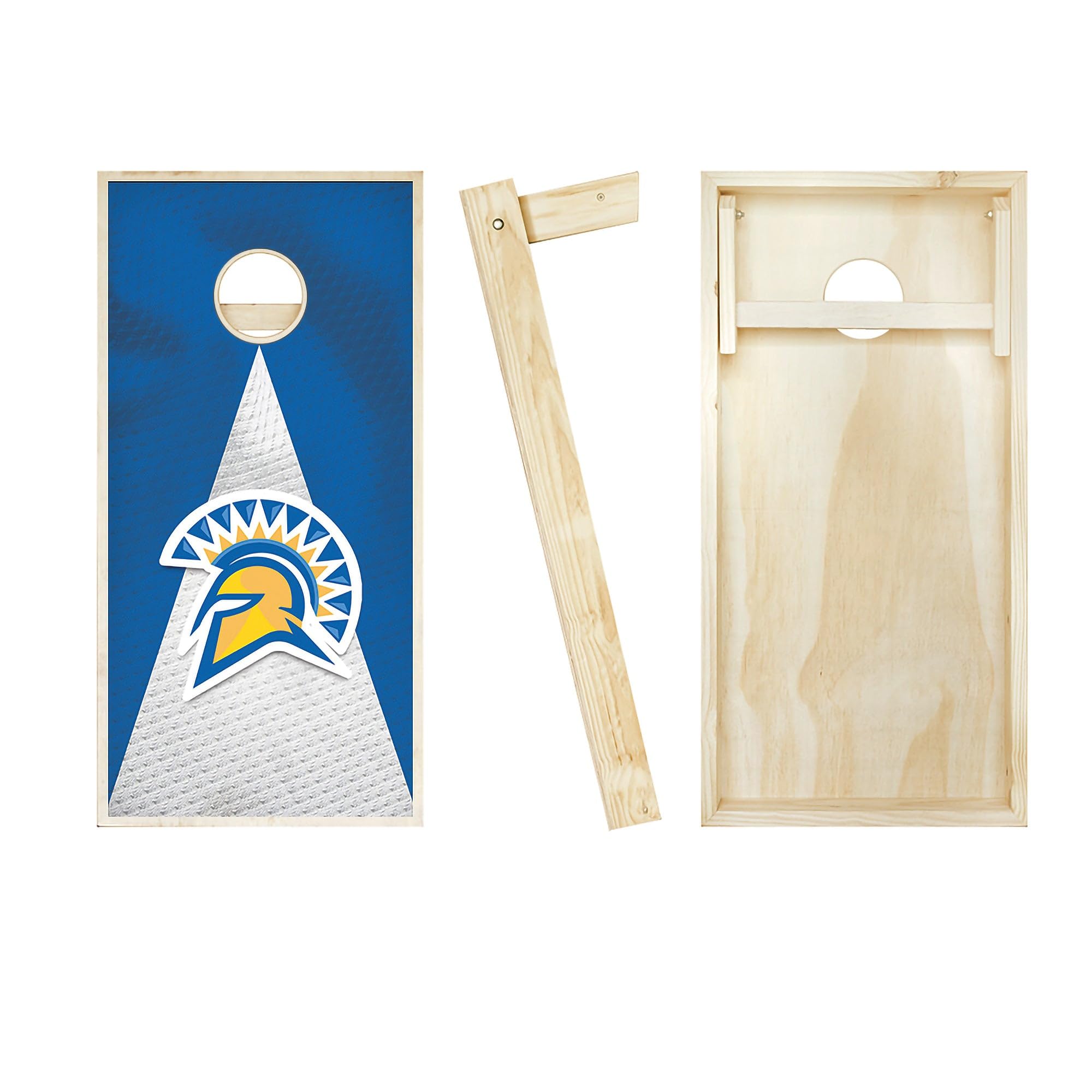 Skip's Garage San Jose Jersey Cornhole Board Set - Custom Team Logo Design - Regulation Size Cornhole Game for Backyard, Tailgating & Outdoor Parties