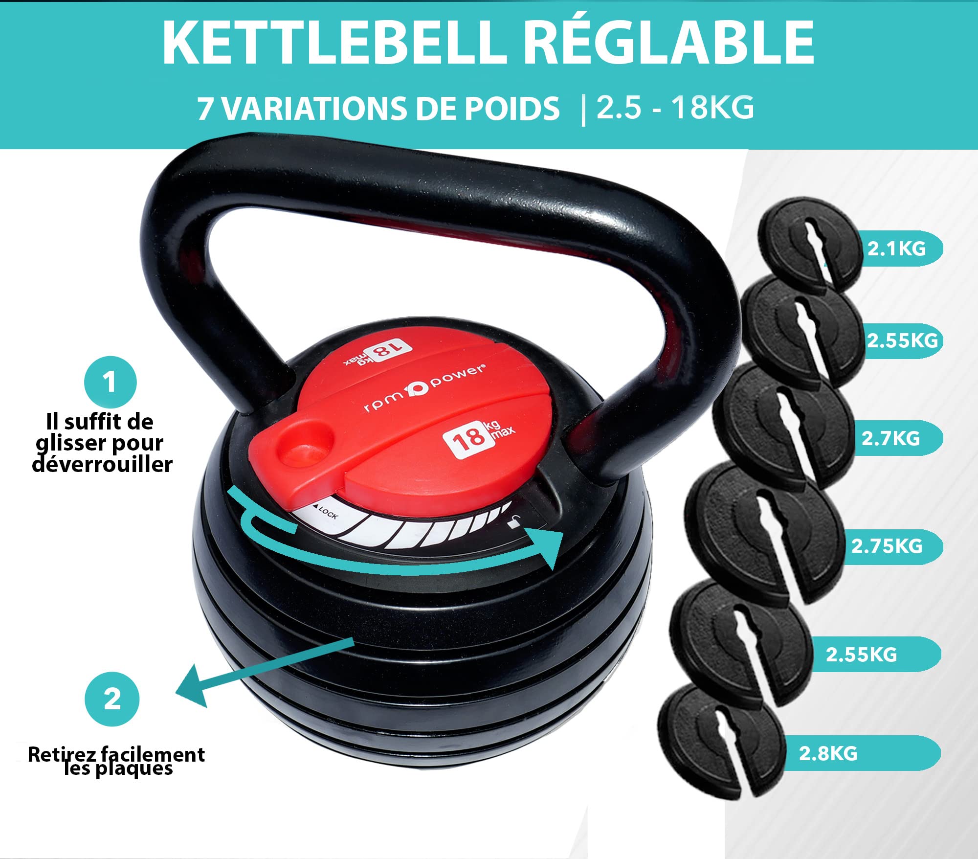 Adjustable Dumbbell Set - Perfect for Home Workout, Bodybuilding & Strength Training for Men & Women | Gym, Fitness & Weight Lifting Equipment