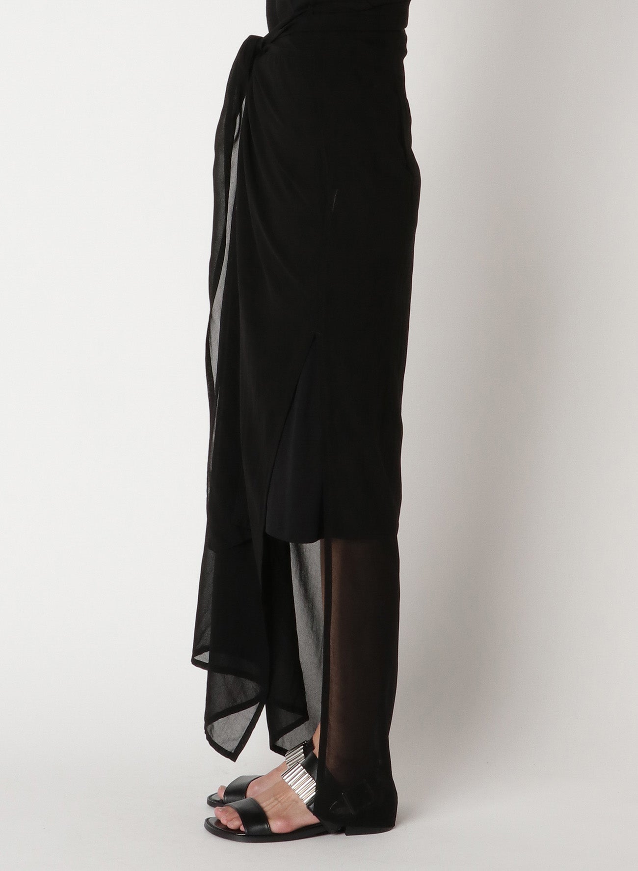 Elegant Chiffon Wrap Skirt with Waist Knot - Perfect for Summer Dresses, Beach Outfits & Casual Wear