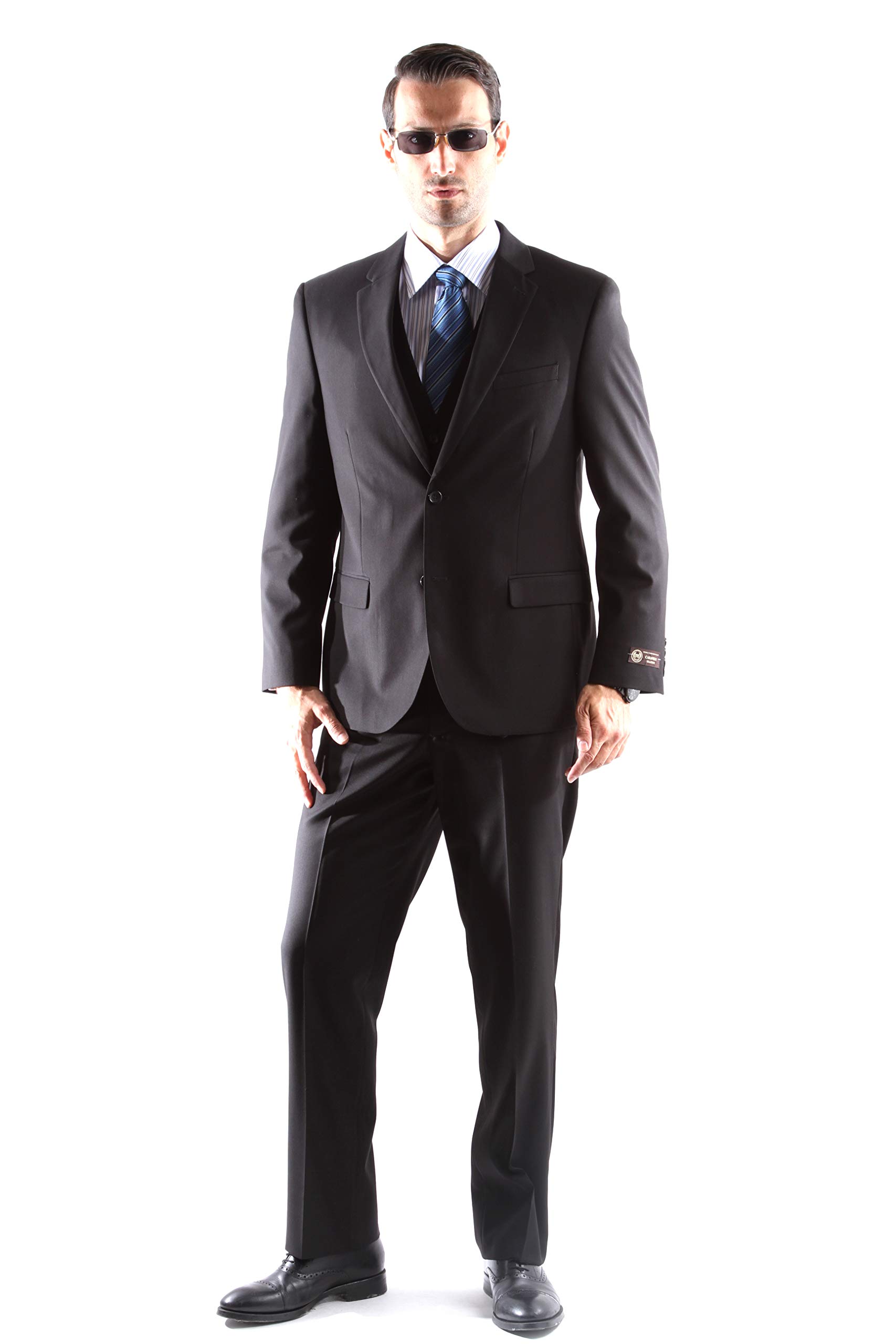Men's Slim Fit Single Breasted 2 Button Dress Suit - Premium Tailored Formal Business Attire for Weddings, Interviews & Office Wear