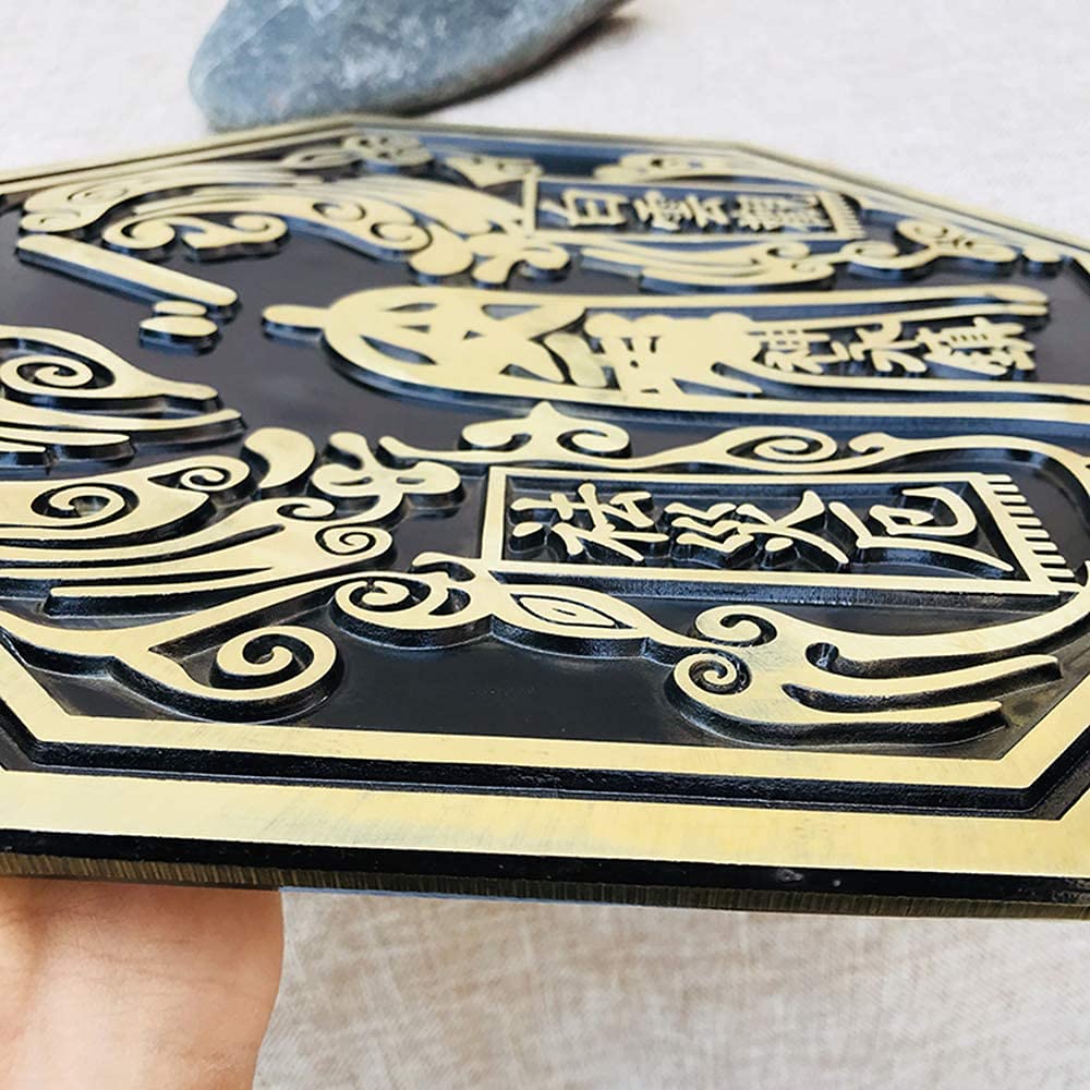 **Authentic Feng Shui Bagua Mirror - Pure Copper Chinese Feng Shui Protection Amulet for Home & Office - Deflect Negative Energy & Evil Spirits (Convex Mirror) - Perfect for Doorways, Windows & Sacred Spaces**