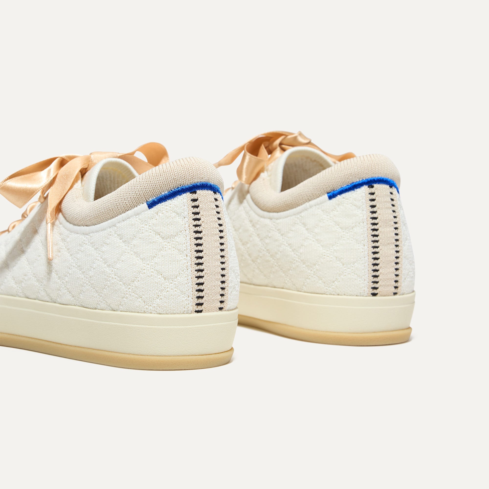 Quilted Cloud Lace-Up Sneakers - Comfortable Women's Running Shoes for Walking, Gym & Casual Wear