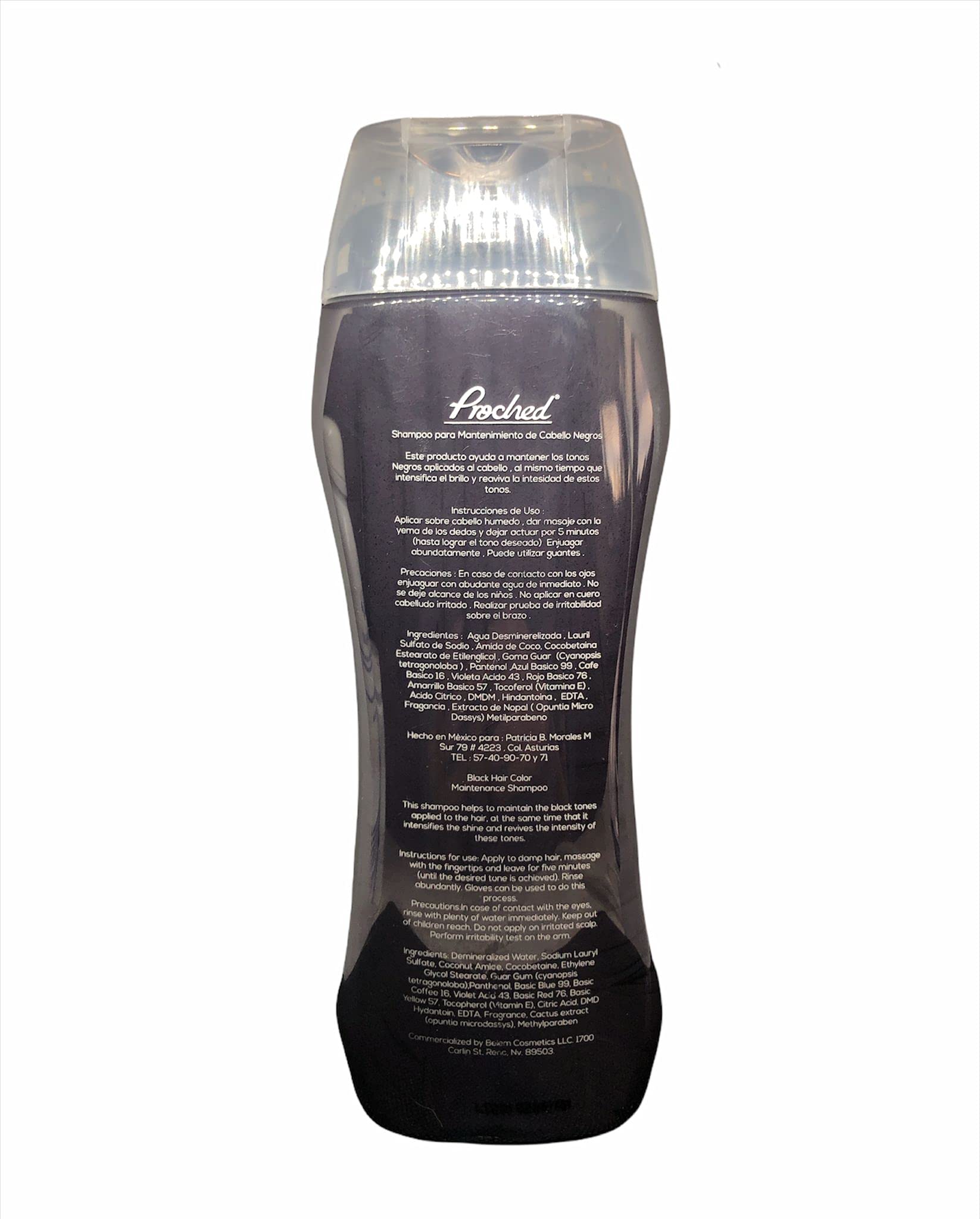 Vitamin E & Panthenol Hair Color Maintenance Shampoo for Black Hair - Long-Lasting Color Protection & Shine for Daily Hair Care