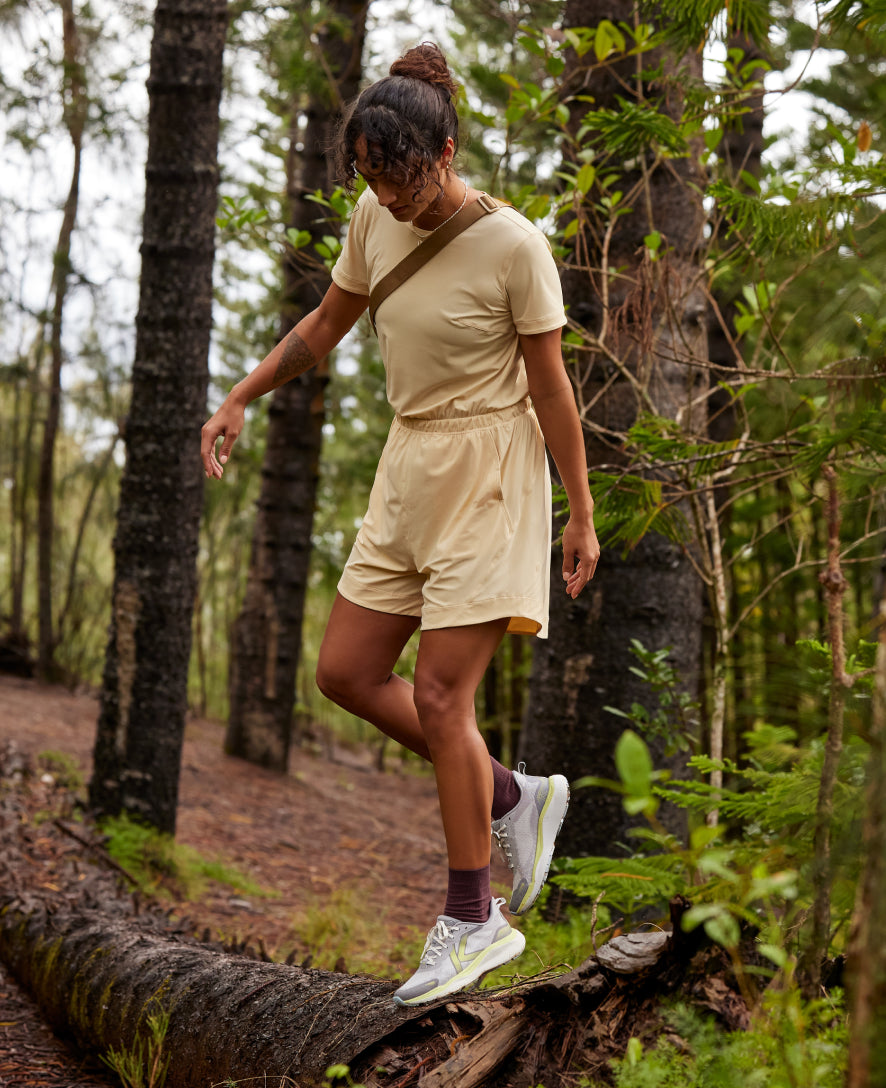 Women's Leiki Speed Hiking Shoes - Lightweight Trail Running Shoes for Women | Birch/Safari Color | Perfect for Outdoor Adventures, Hiking & Travel