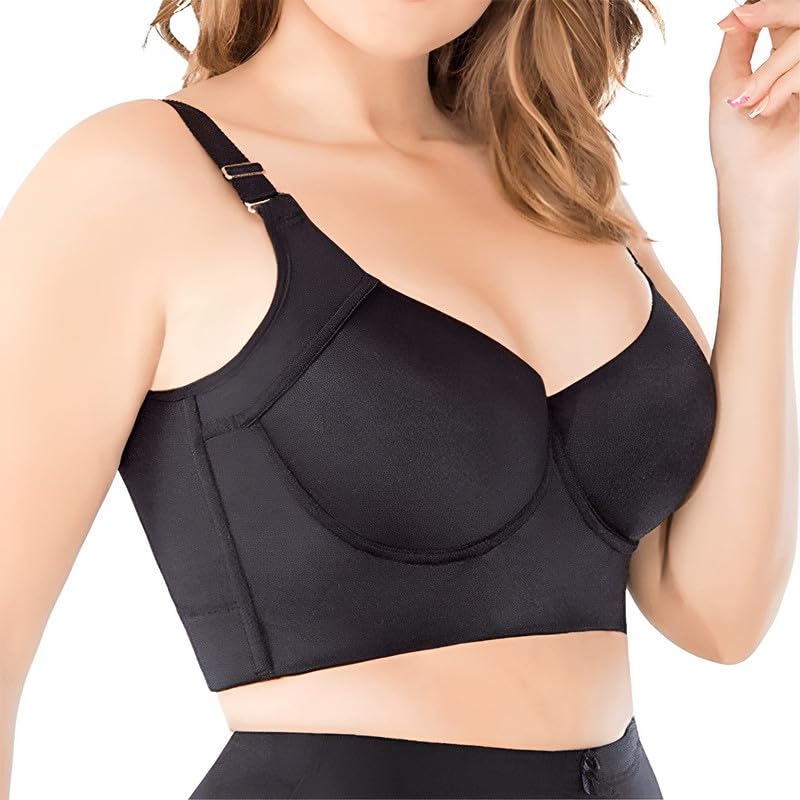 Women's Filifit Shapewear Uplift Bra - Seamless Full Back Coverage Push Up Bra for Back Fat Smoothing & Body Shaping | Perfect for Everyday Wear, Workout & Special Occasions