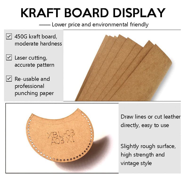 BABYLON™ Leather Craft Template XKB 372 - Professional Leather Working Patterns for DIY Projects, Handmade Wallets & Belts