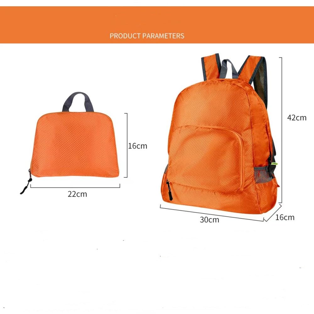 Lightweight Foldable Backpack for Outdoor Hiking, Travel & Camping - Water-Resistant Green Daypack for Men & Women - Perfect for Commuting, Gym & Adventure Trips