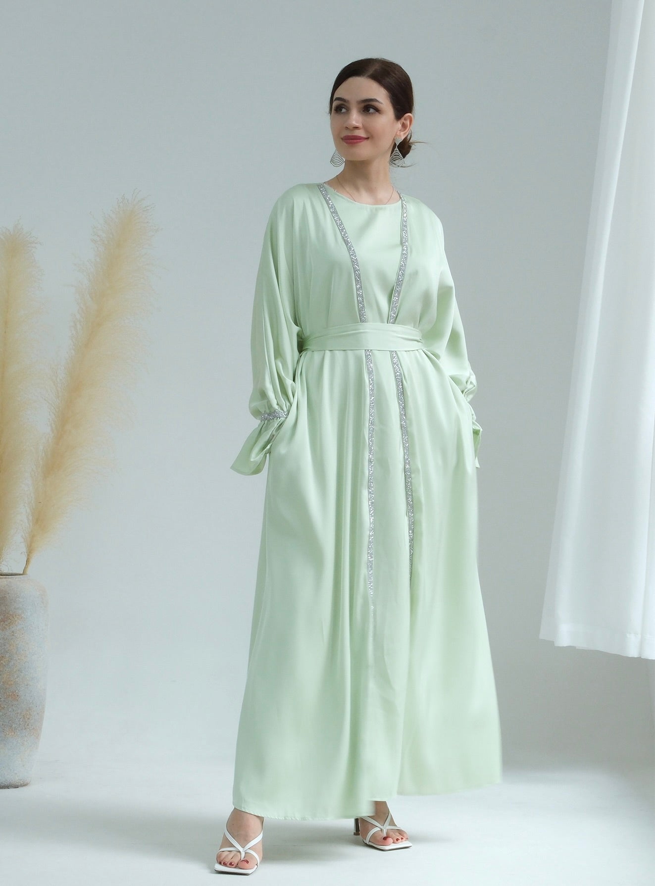 Aria2 Matching 3-Piece Set in Mint Green - Women's Casual Outfit for Spring & Summer | Perfect for Brunch, Beach Vacations, and Date Nights