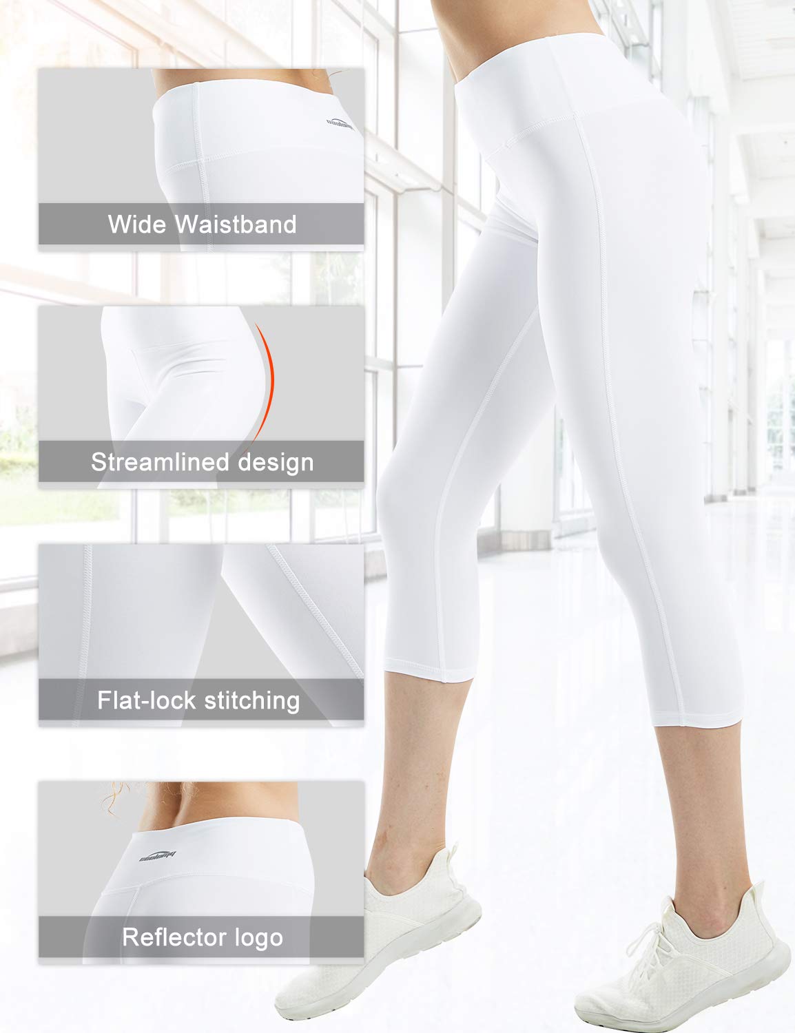 COOLOMG Women's High-Waisted Yoga Leggings with Hidden Pockets - Breathable Workout Tights for Running, Gym & Fitness | Perfect for Yoga, Pilates & Active Lifestyle