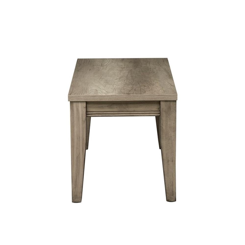 Liberty Furniture Sun Valley Light Brown Bench (RTA) - Ready-to-Assemble Entryway Bench for Hallway, Bedroom & Living Room - Rustic Farmhouse Style Seating with Storage
