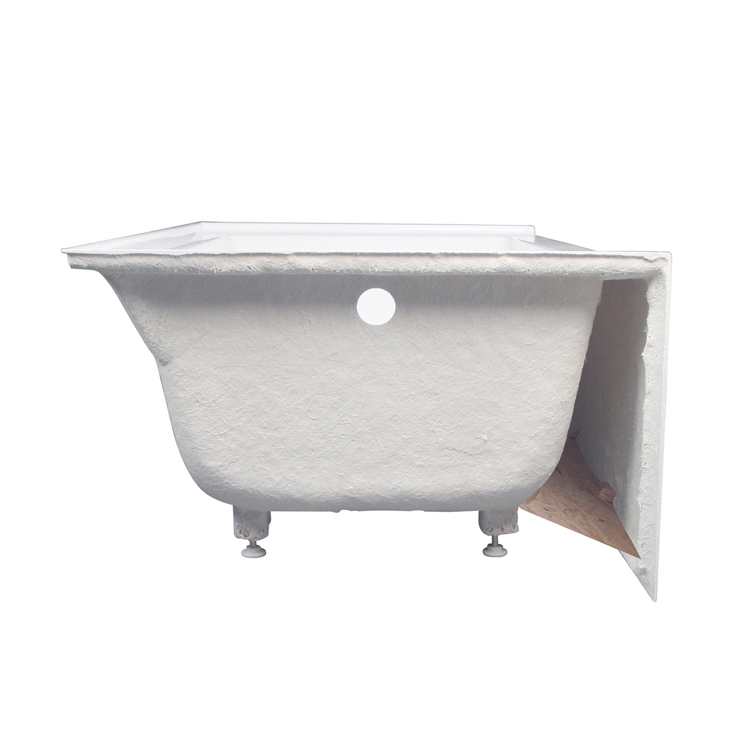 Aqua Eden VTAP603622L 60 Inch Acrylic Rectangular 3-Wall Alcove Bathtub - Left Hand Drain, Glossy White - Perfect for Modern Bathroom Renovations & Spa-Like Relaxation