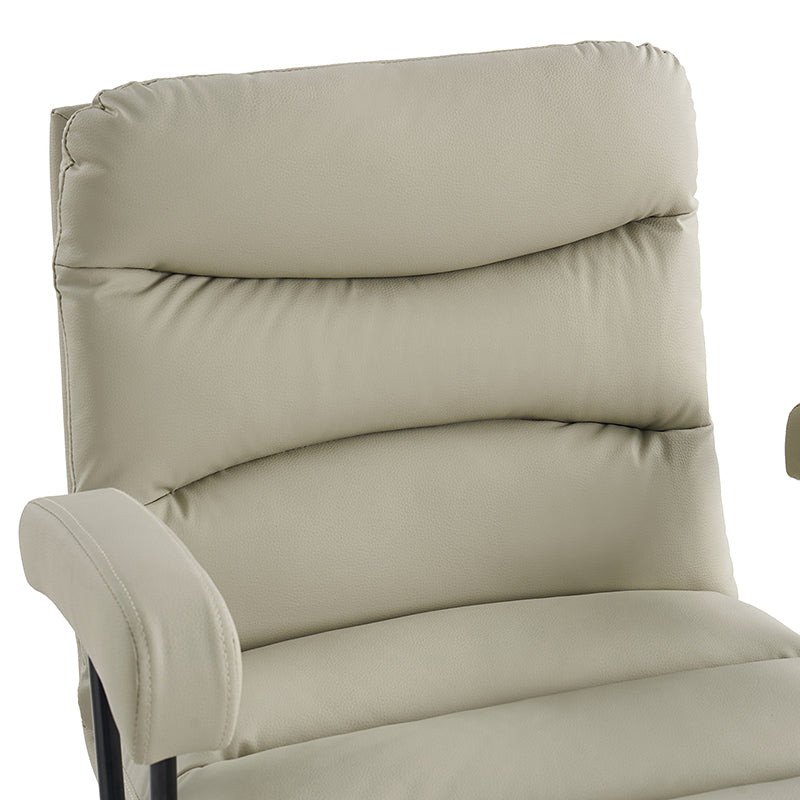 Anselm Modern Ergonomic Faux Leather Office Chair - Adjustable Swivel Desk Chair with Lumbar Support for Home & Office Workspace