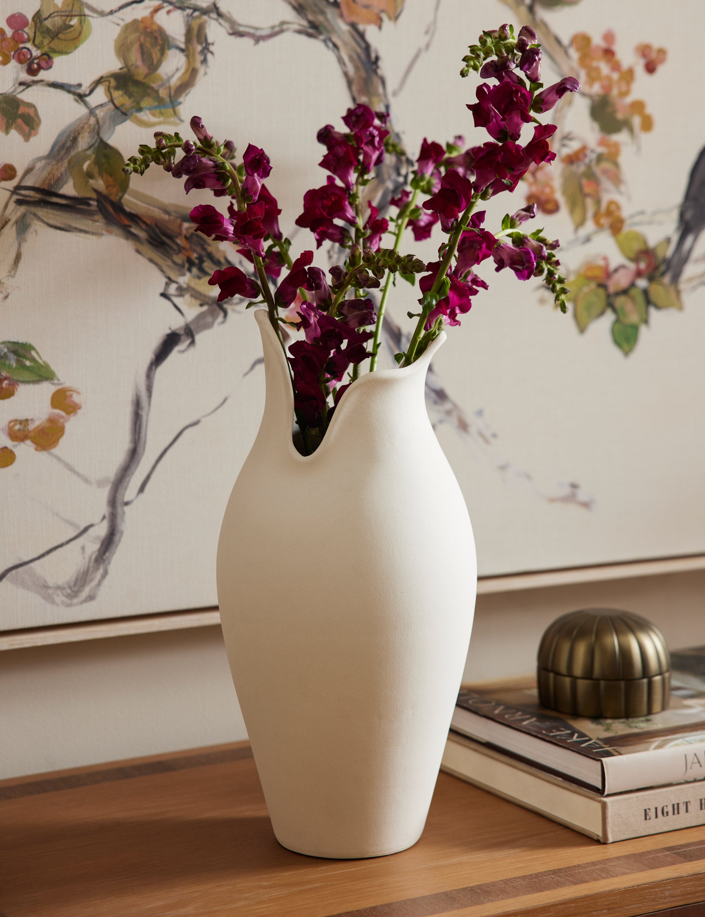 Avayah Elegant Glass Vase for Home Decor - Perfect for Flowers, Centerpieces & Wedding Decorations