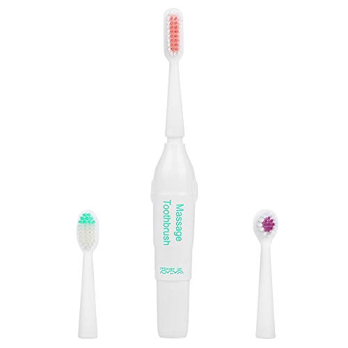 Oumefar Triple Head Electric Toothbrush for Dogs & Cats - Pet Dental Care Kit with Massage Finger Brush - Teeth Cleaning Tools for Small & Large Pets (Green) - Perfect for Daily Oral Hygiene & Fresh Breath