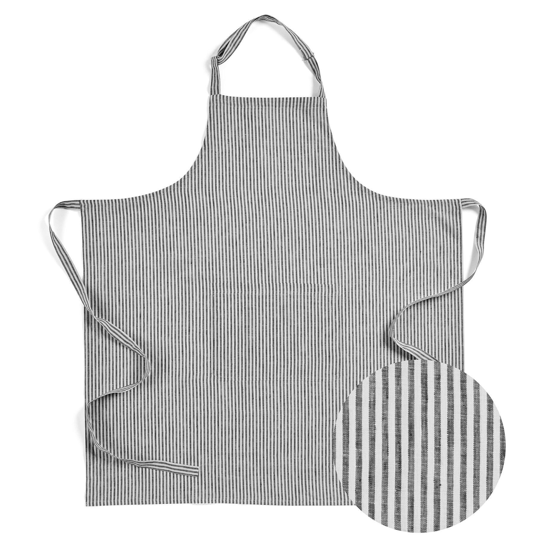 Premium Linen Full Midi Apron for Cooking, Baking & Grilling - Adjustable Waist & Pockets - Perfect for Chefs, Home Cooks & BBQ Enthusiasts