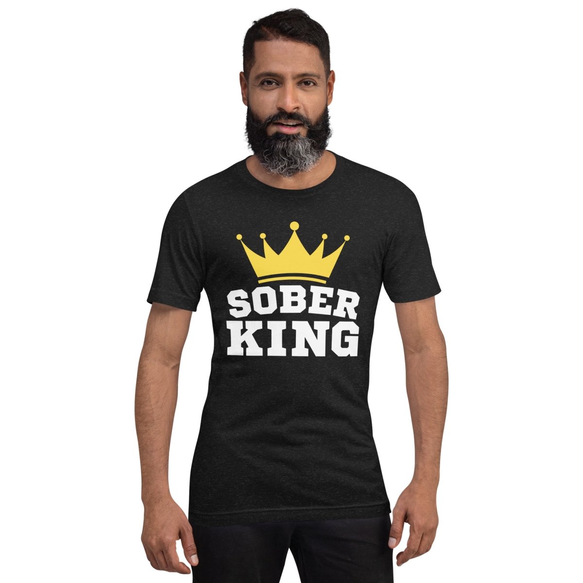 Sober King T-Shirt - Stylish Sobriety Apparel for Men & Women | Perfect for AA Meetings, Recovery Celebrations & Sober Life