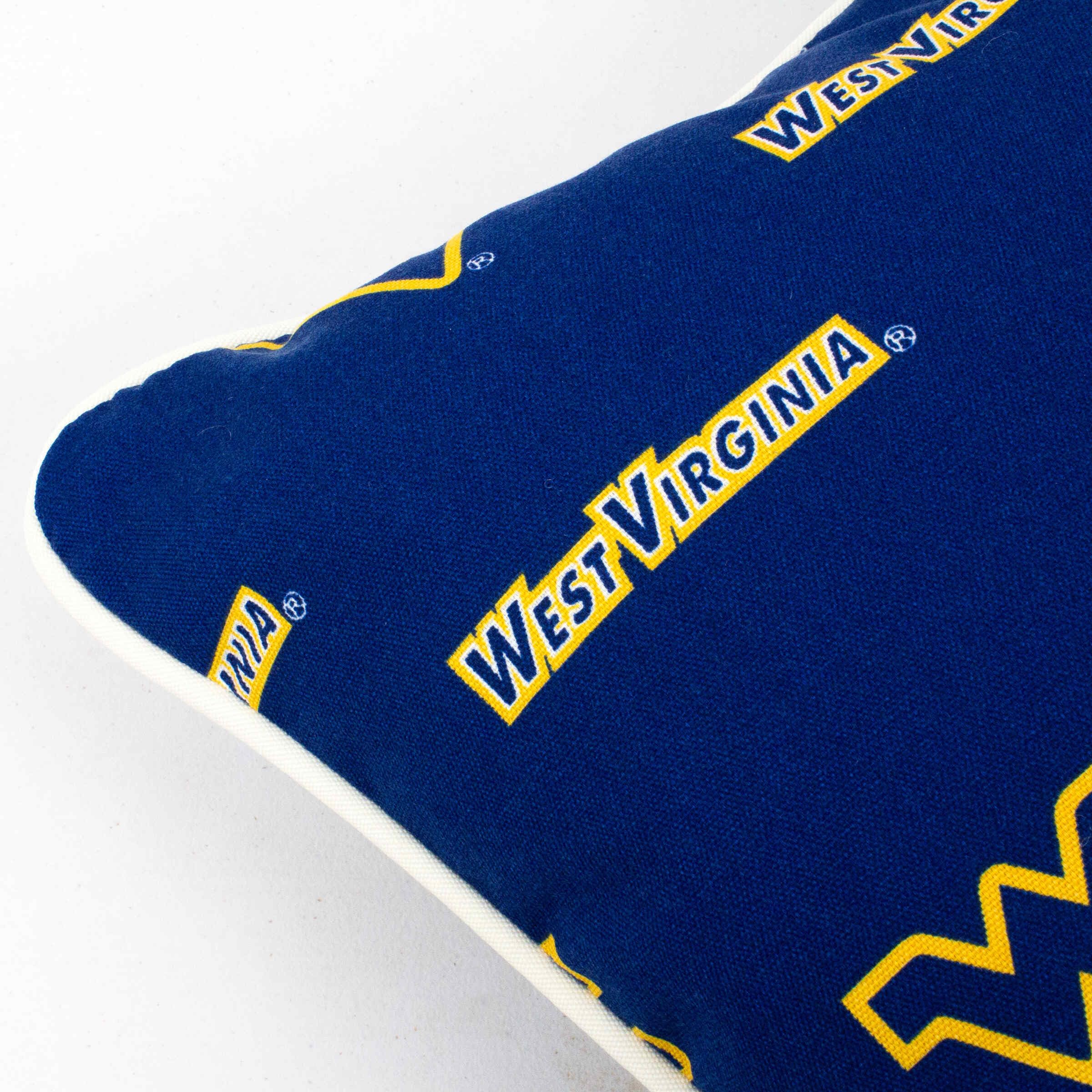 West Virginia Mountaineers College Covers 16x16 Inch Outdoor Decorative Throw Pillow - Perfect for Dorm Rooms, Game Day Decor, and Porch Seating
