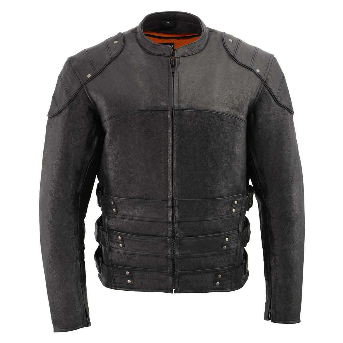 Milwaukee Men's Motorcycle Jacket - Durable Leather Biker Jacket for Riding & Outdoor Adventures